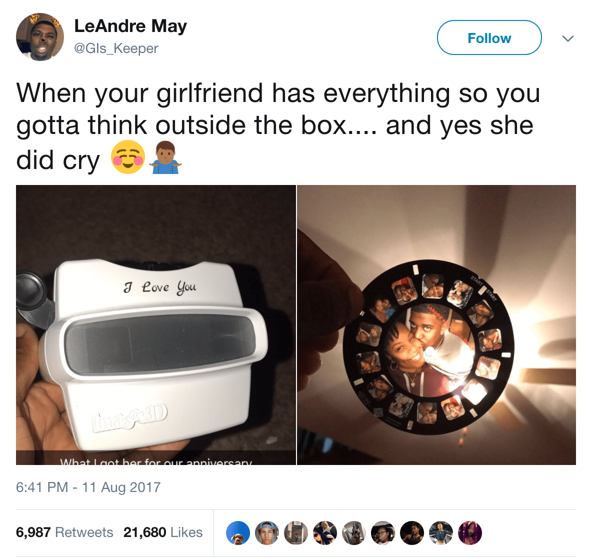 That's a thoughtful and beautiful anniversary gift 🎁 r/wholesomebpt