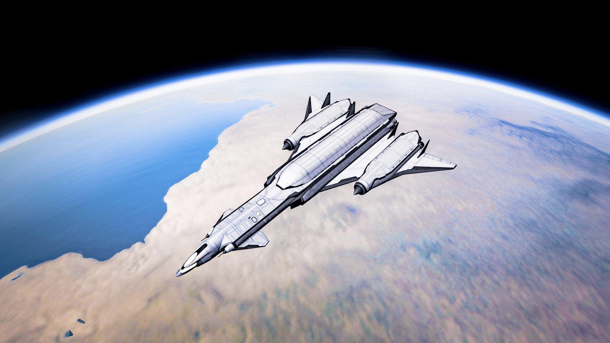 In anticipation of the larger new parts I made a 1111 ton Mun SSTO VTOL