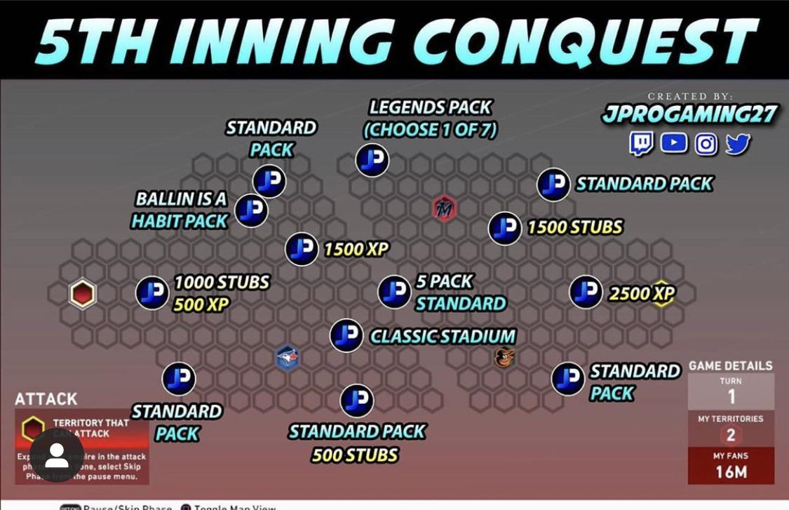 5th Inning Conquest Hidden Rewards MLBTheShow