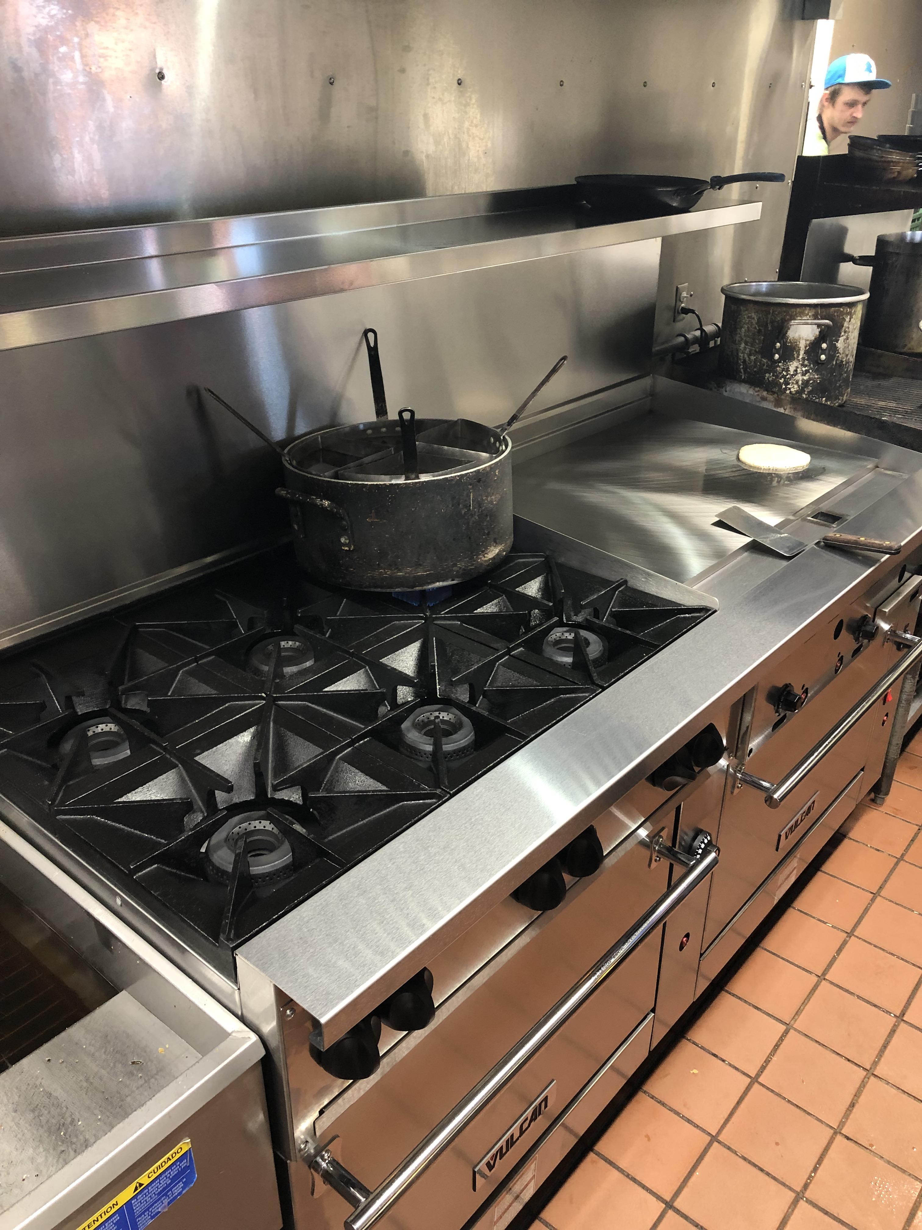 New range, flat top, and ovens! We’re prepping for the summer early