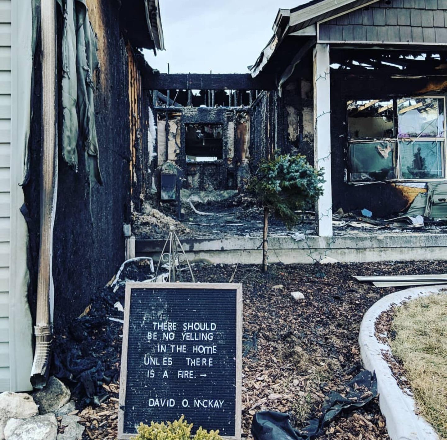 TBM friends house burnt down. I have to admit I’m impressed with his