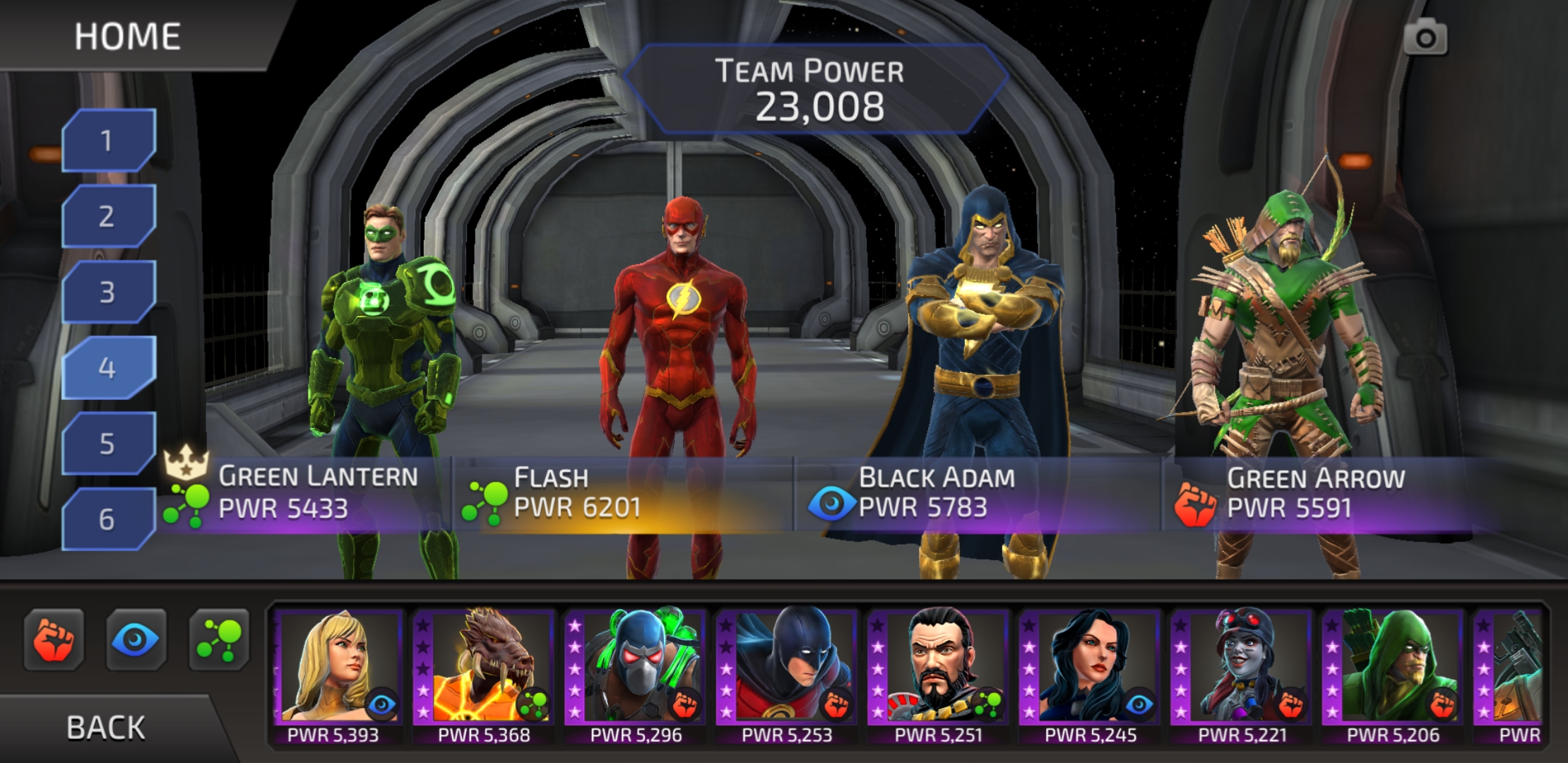 What is your highest power level team, and how strong are they together