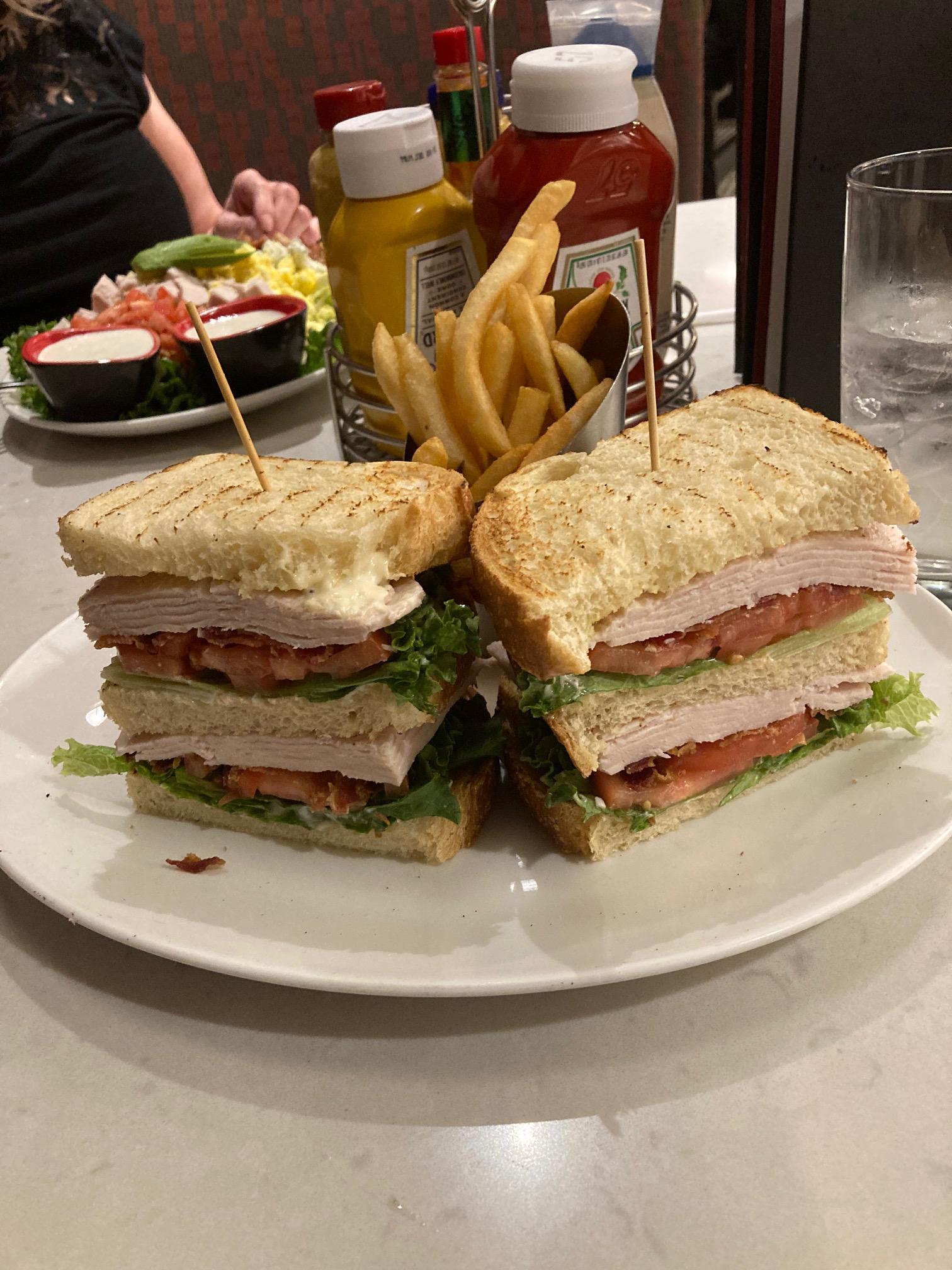 Club sandwich in Reno NV. Seriously how do I eat this without
