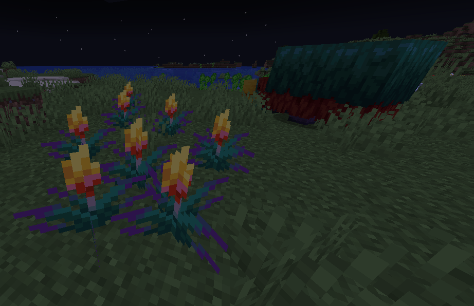 The new "Torchflower" plants don't produce light. Please make them glow