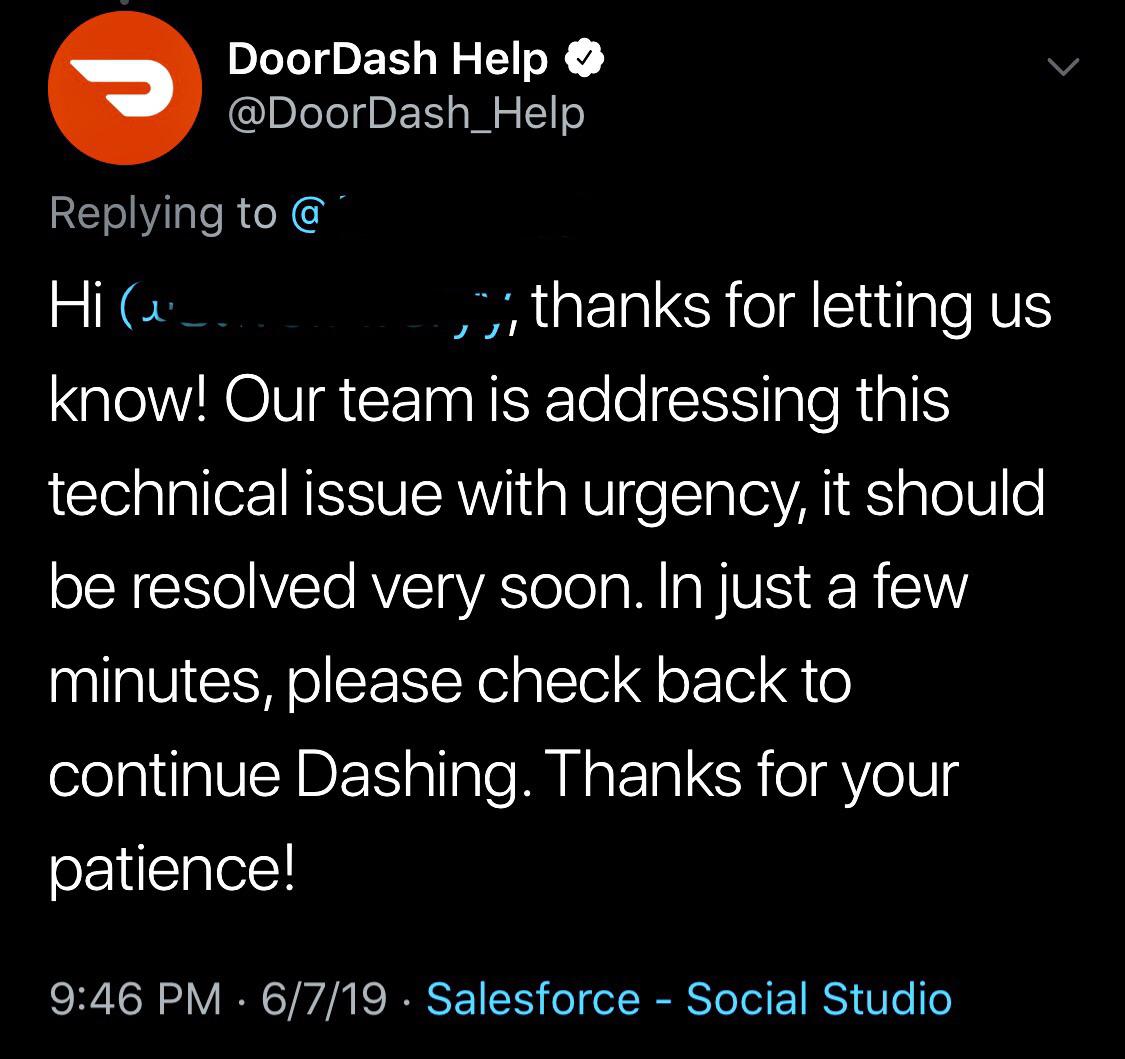 Doordash Twitter