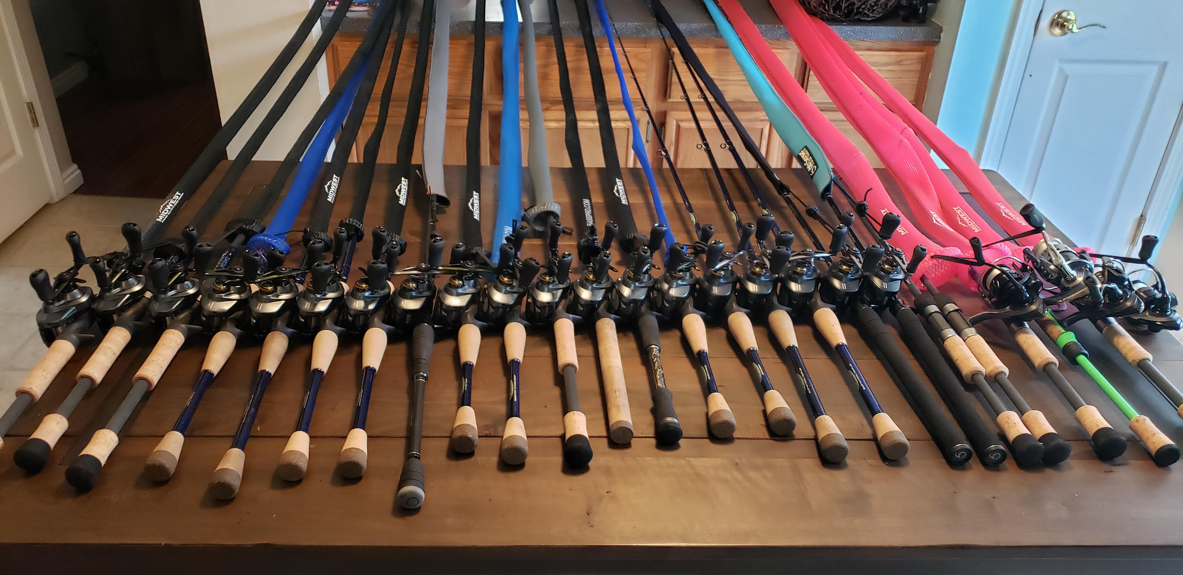I've talked a lot about my collection of rods and reels over a few subs