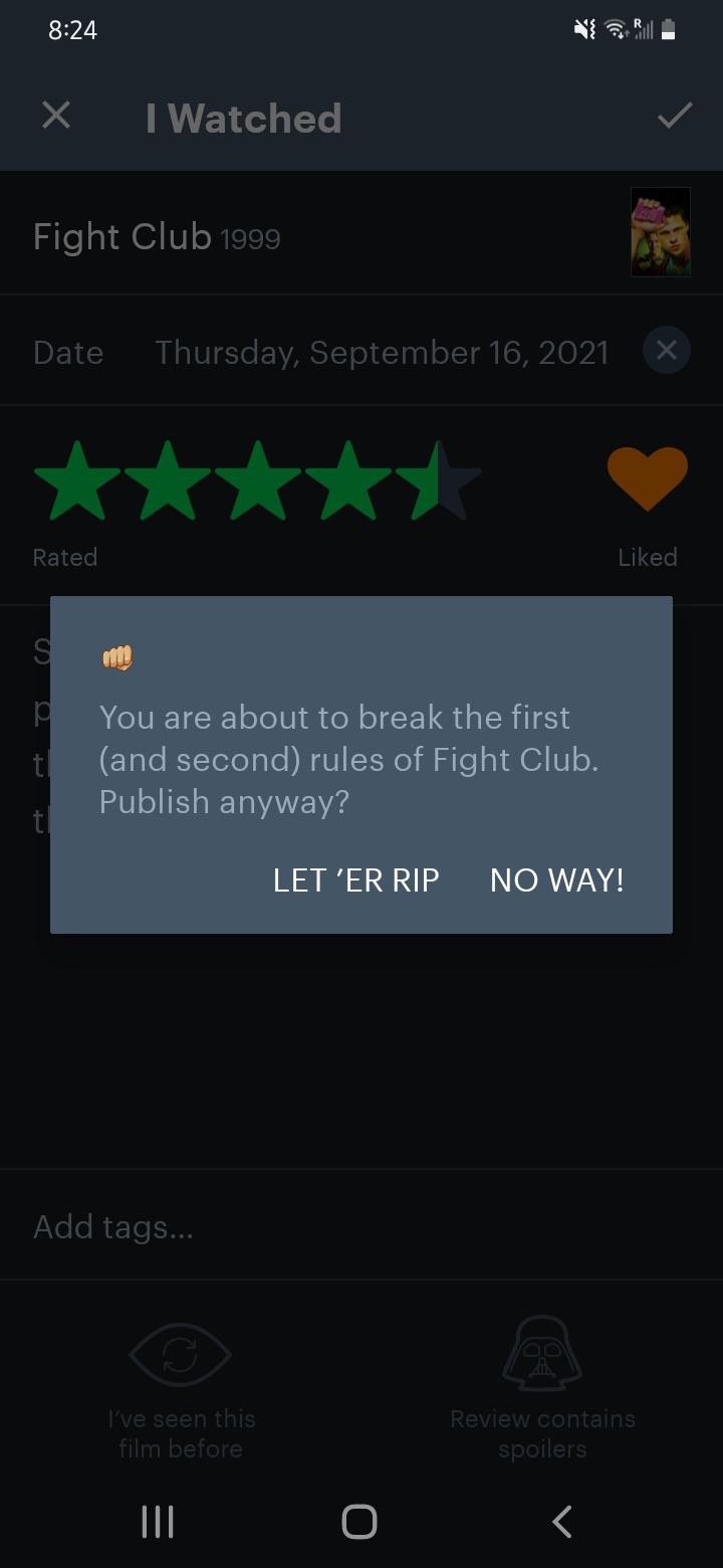 AHHH WHAT DO I DO??? WHAT DOES LET 'ER RIP MEAN??? r/Letterboxd
