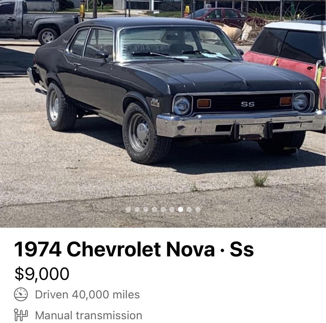 This guy near me is selling his Chevy Nova he rebuilt ;I commend him