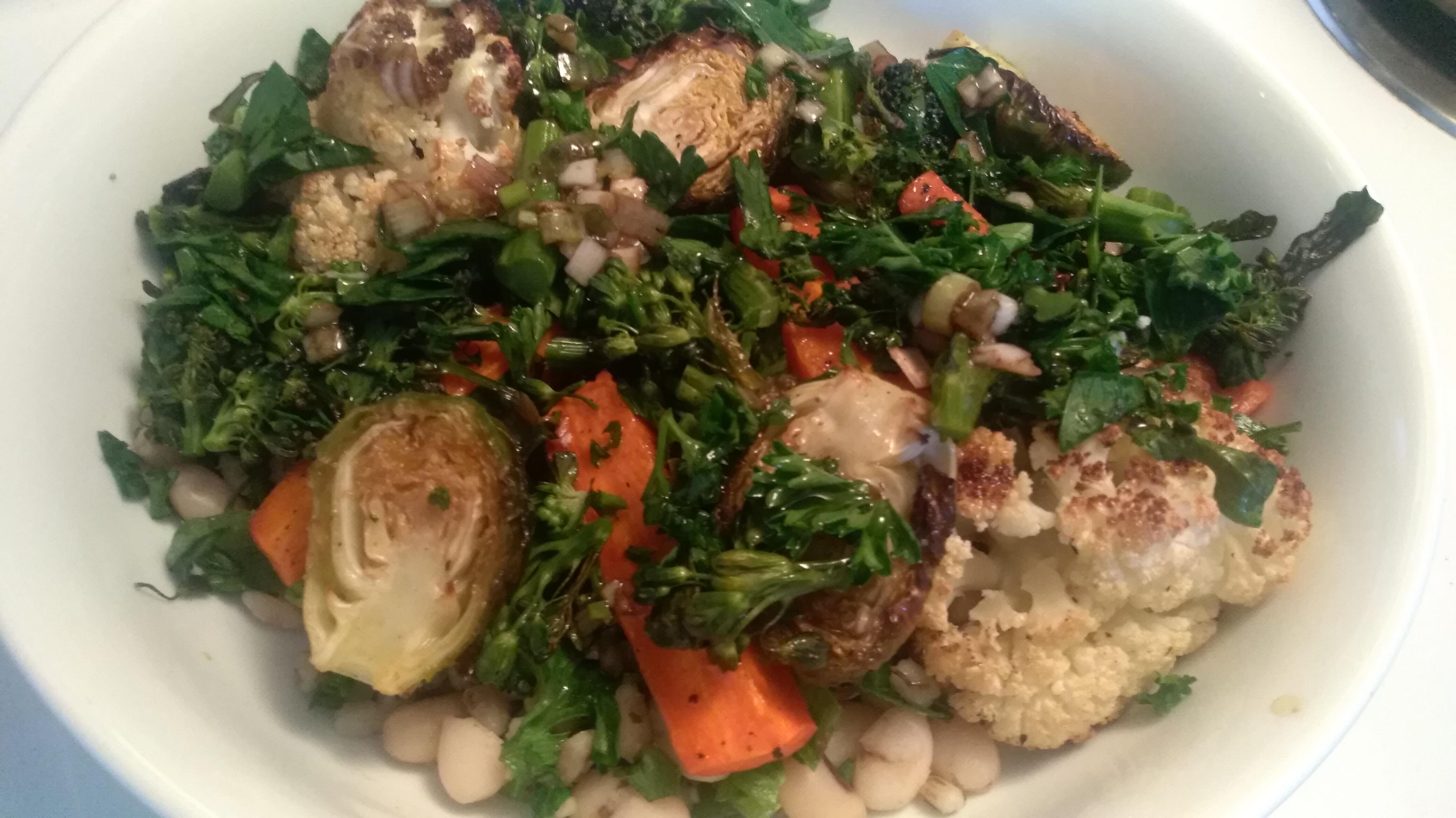 Week 39 Sheet Pan Roasted Vegetable Salad r/52weeksofcooking