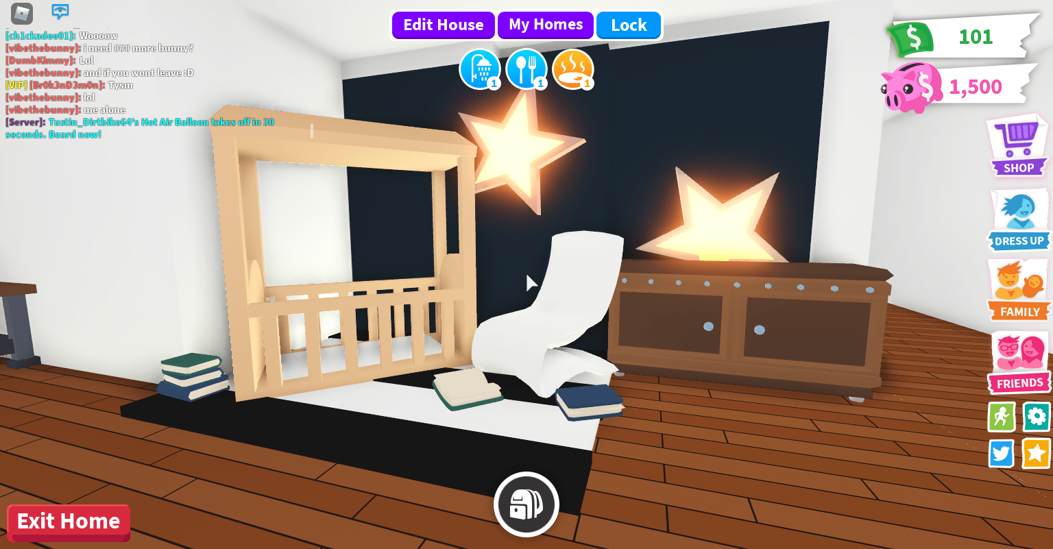 I made this thing in my house in adopt me, though it looked nice so I