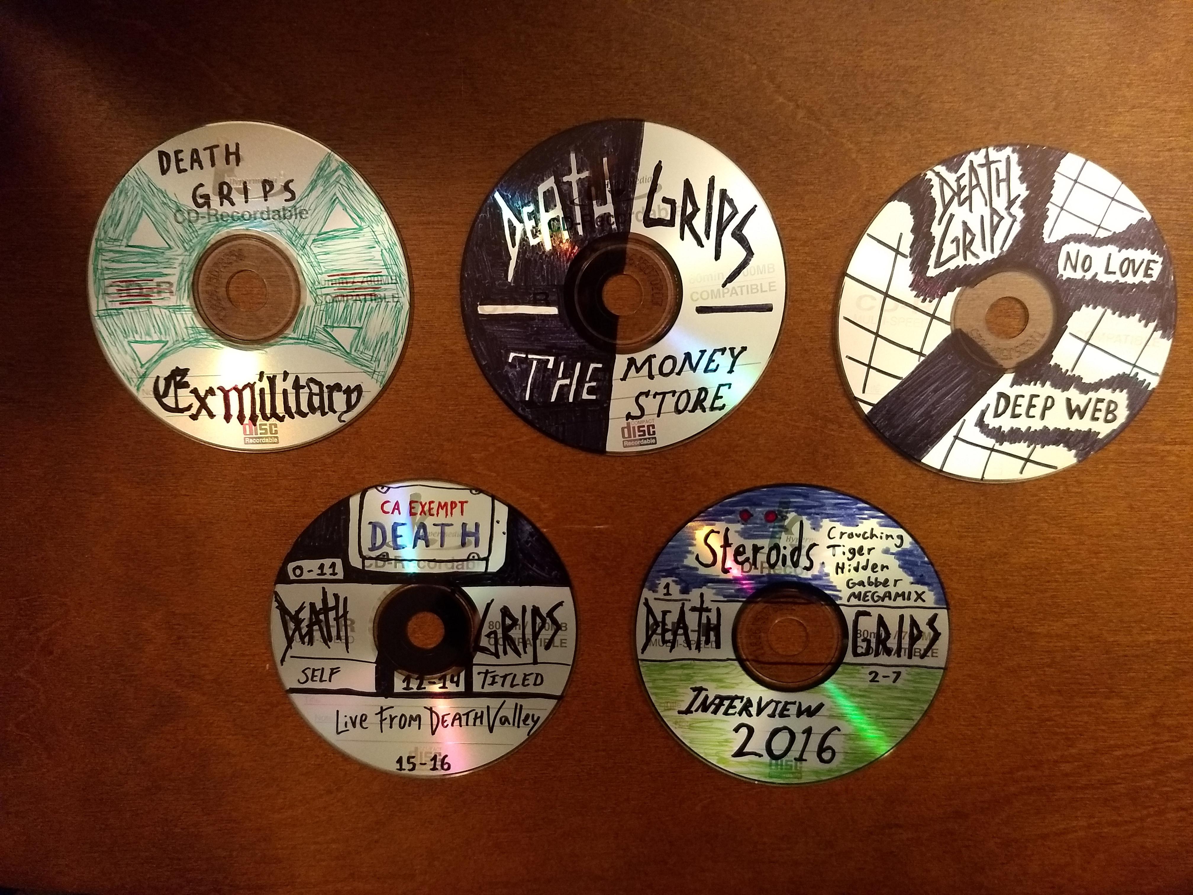 Custom burned CDs for my car r/deathgrips