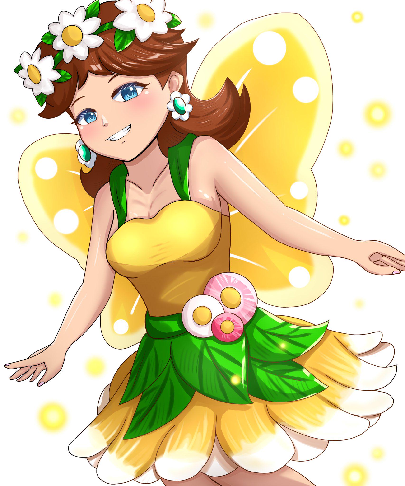Fairy Daisy By eNuZeMu : MushroomKingdomWaifus