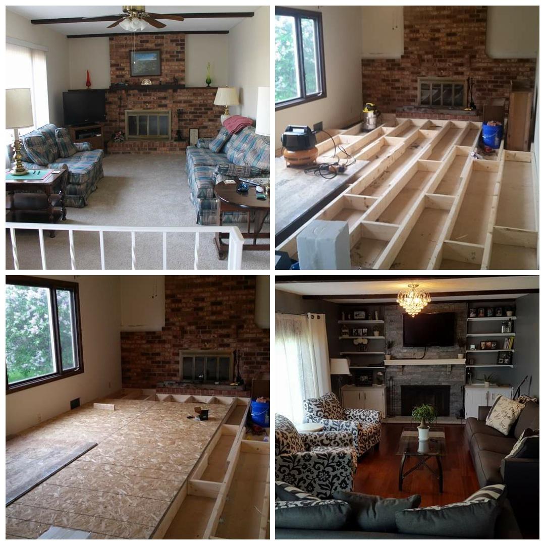 Step Down Living Room Small Step Down From Living Room Into Bedroom