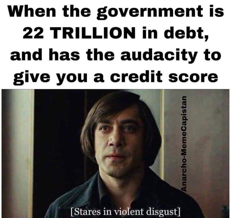 If the US government had a credit score, what would it be