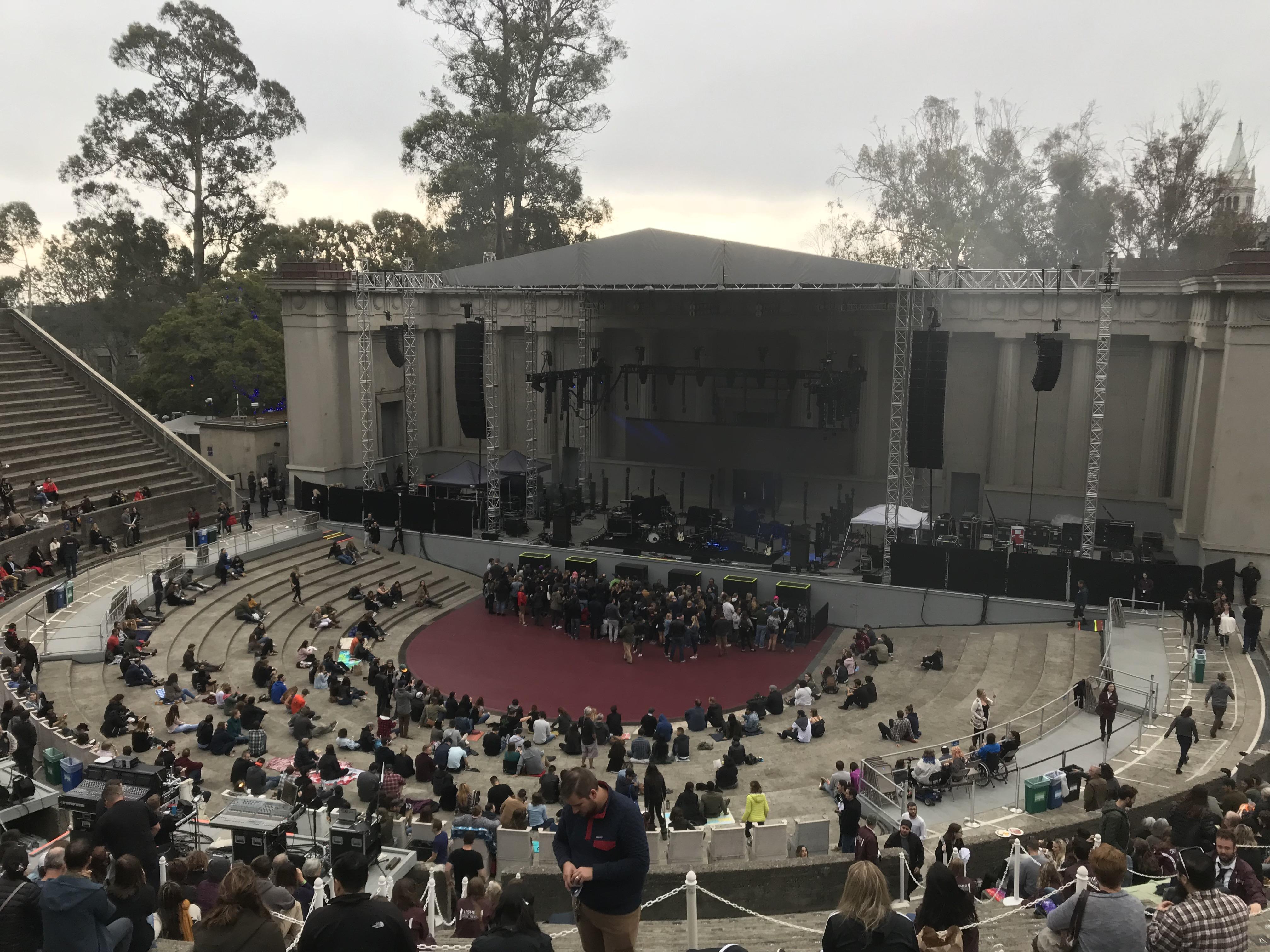 The Greek Theatre at UC Berkeley. I’d just arrived for