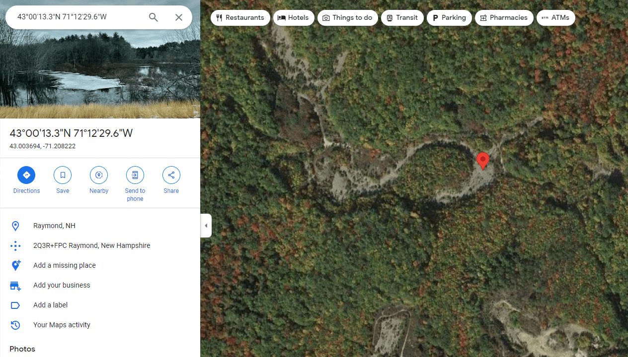 Rockhounds of NH, how do I get to this Raymond "old area mining dump