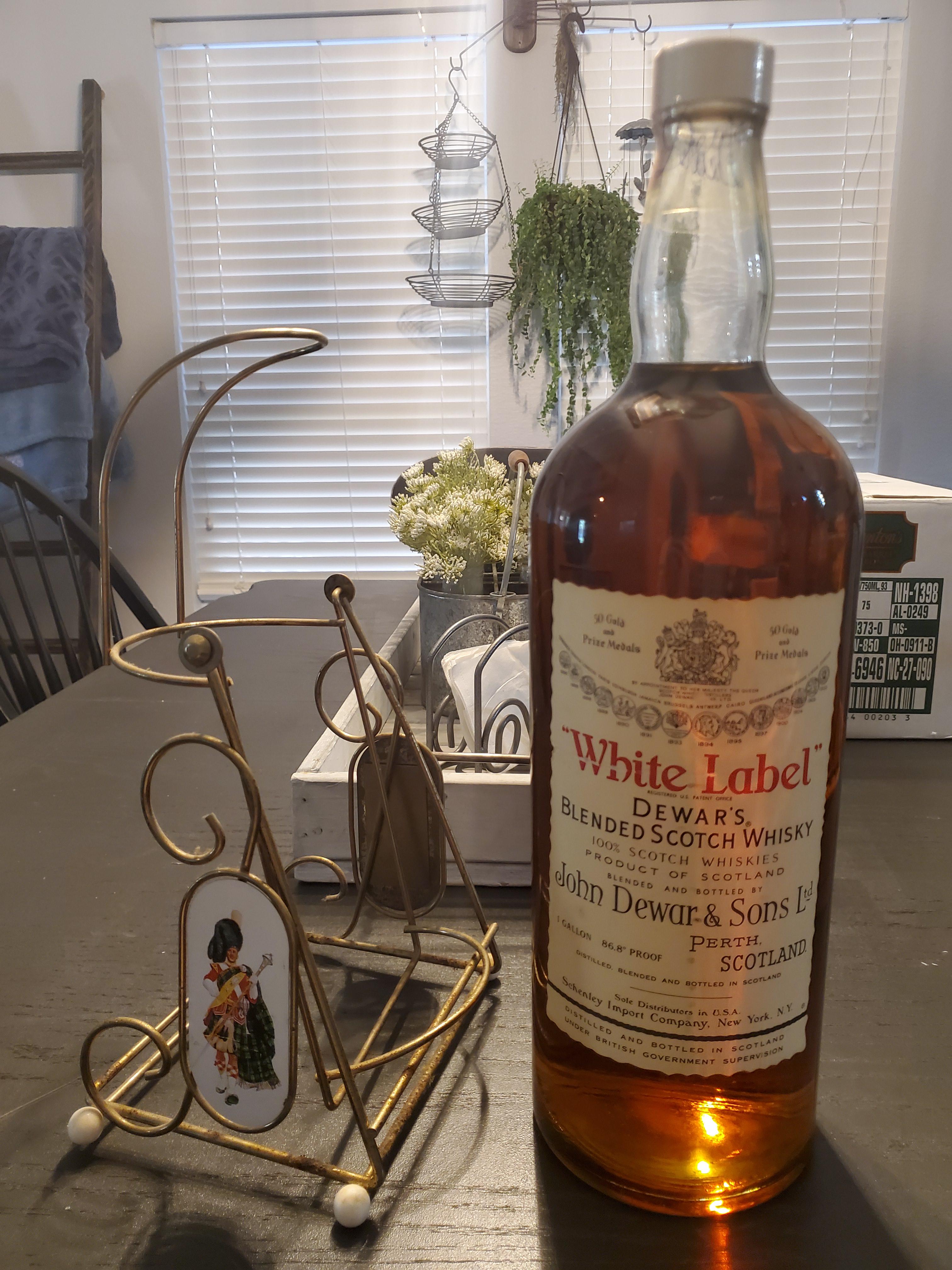 Found a sealed bottle of Dewar's from what I think is 1968 at old