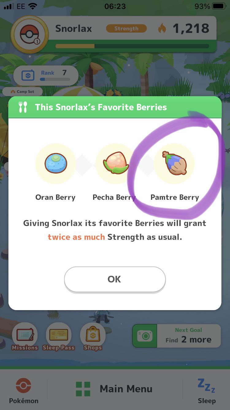 Which Pokemon give you Pamtre berries? r/PokemonSleep