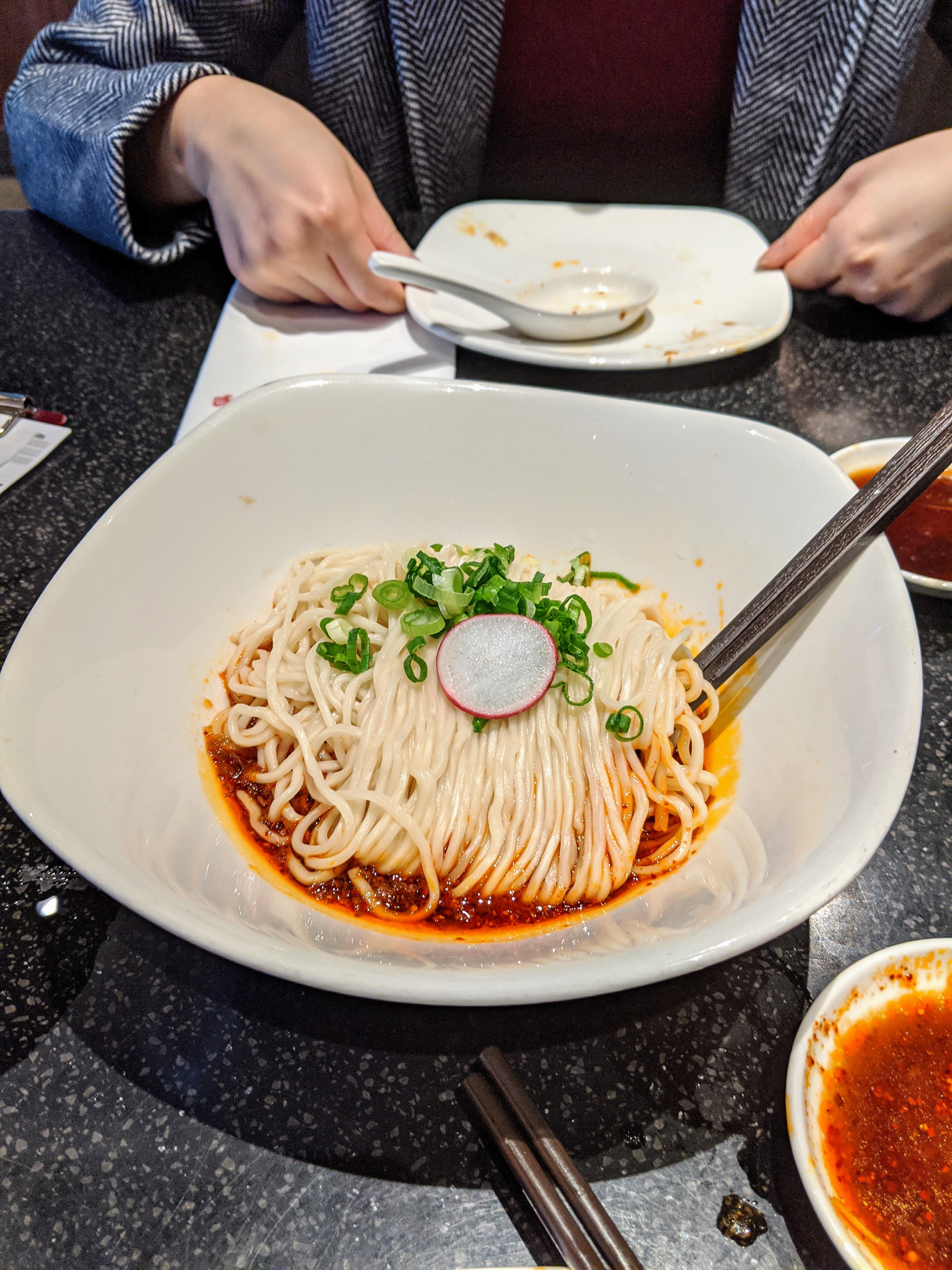 Noodles with House Spicy Sauce Din Tai Fung r/FoodLosAngeles