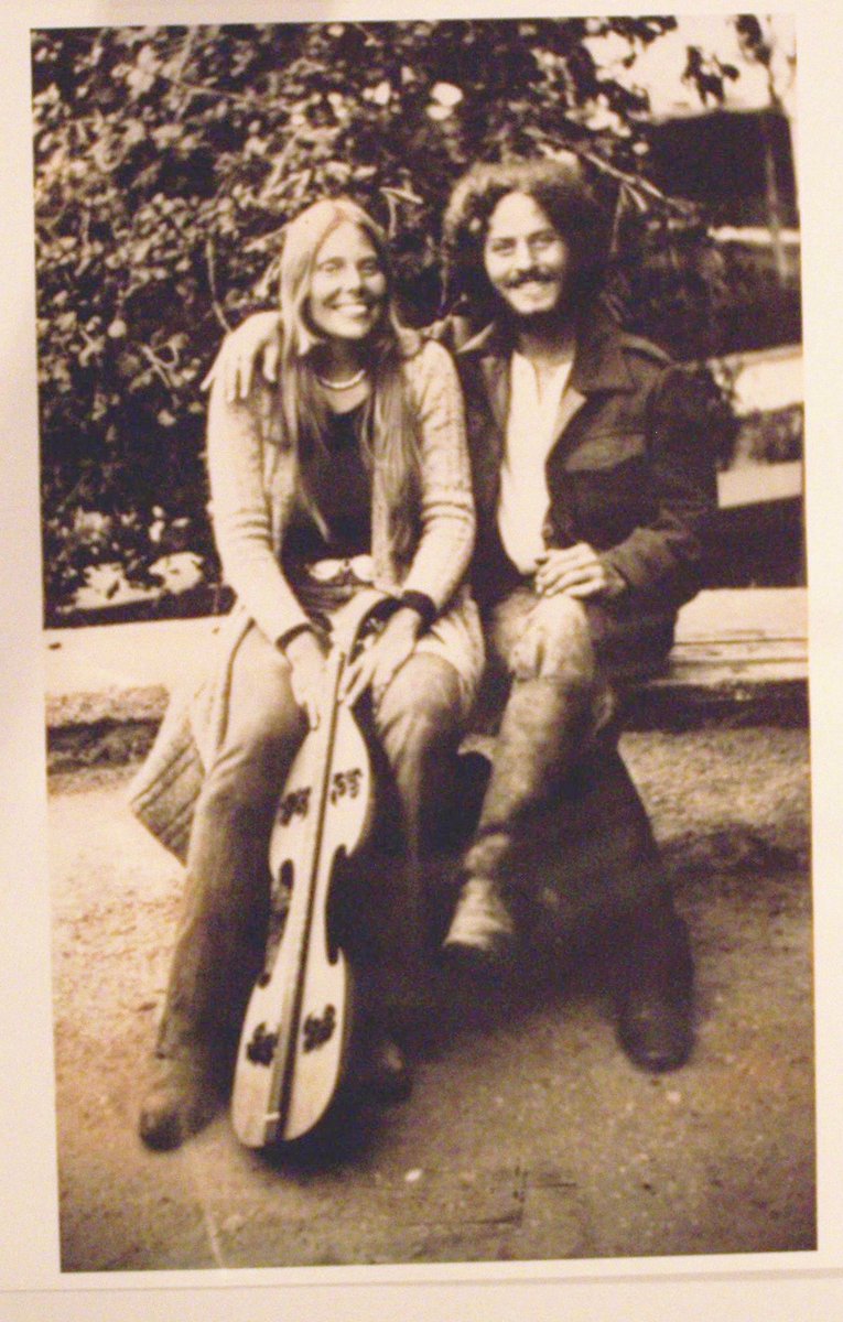Joni Mitchell and her dulcimer with (inspiration for song Carey) Cary