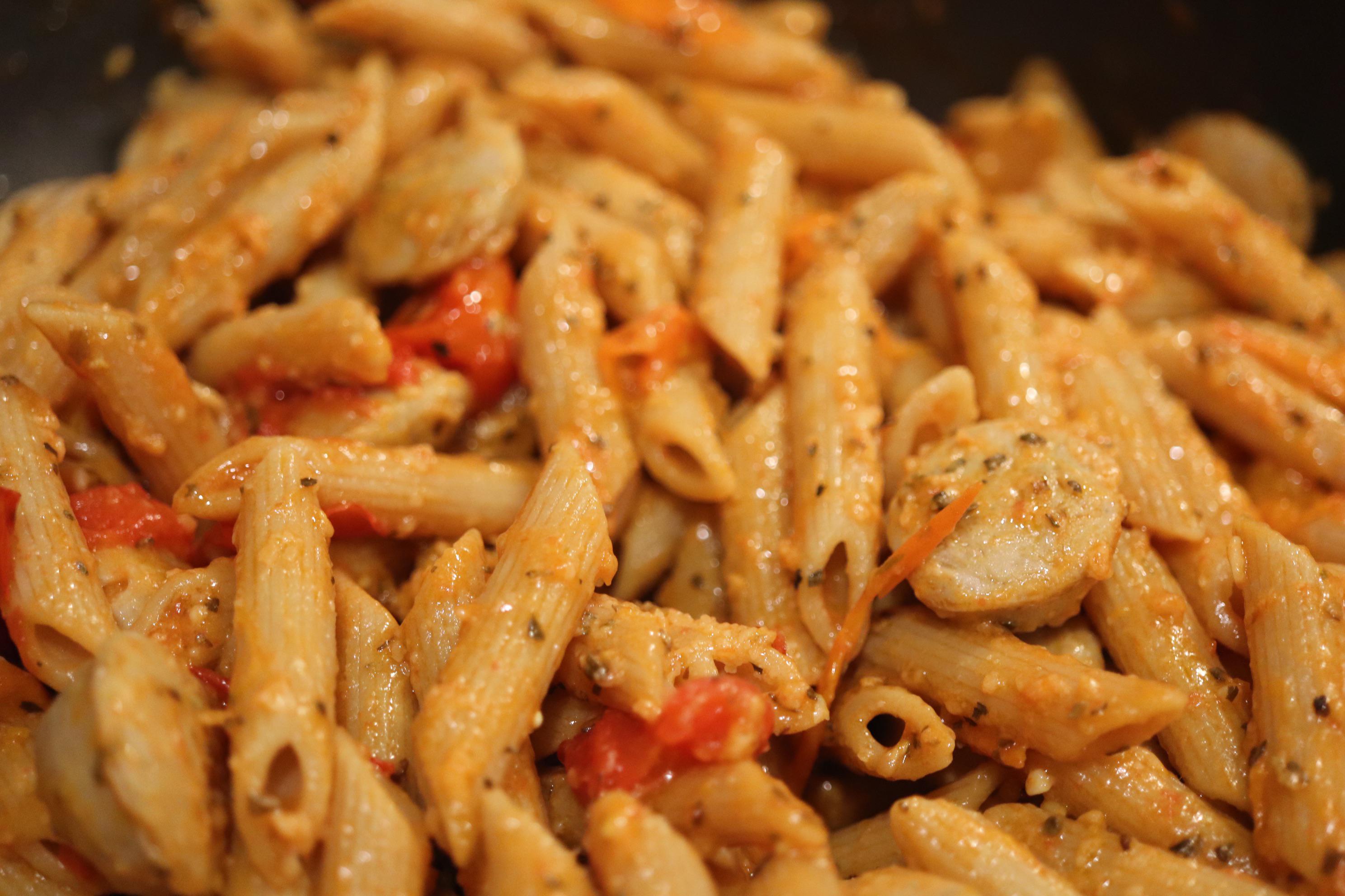 [homemade] chicken sausage pasta r/food