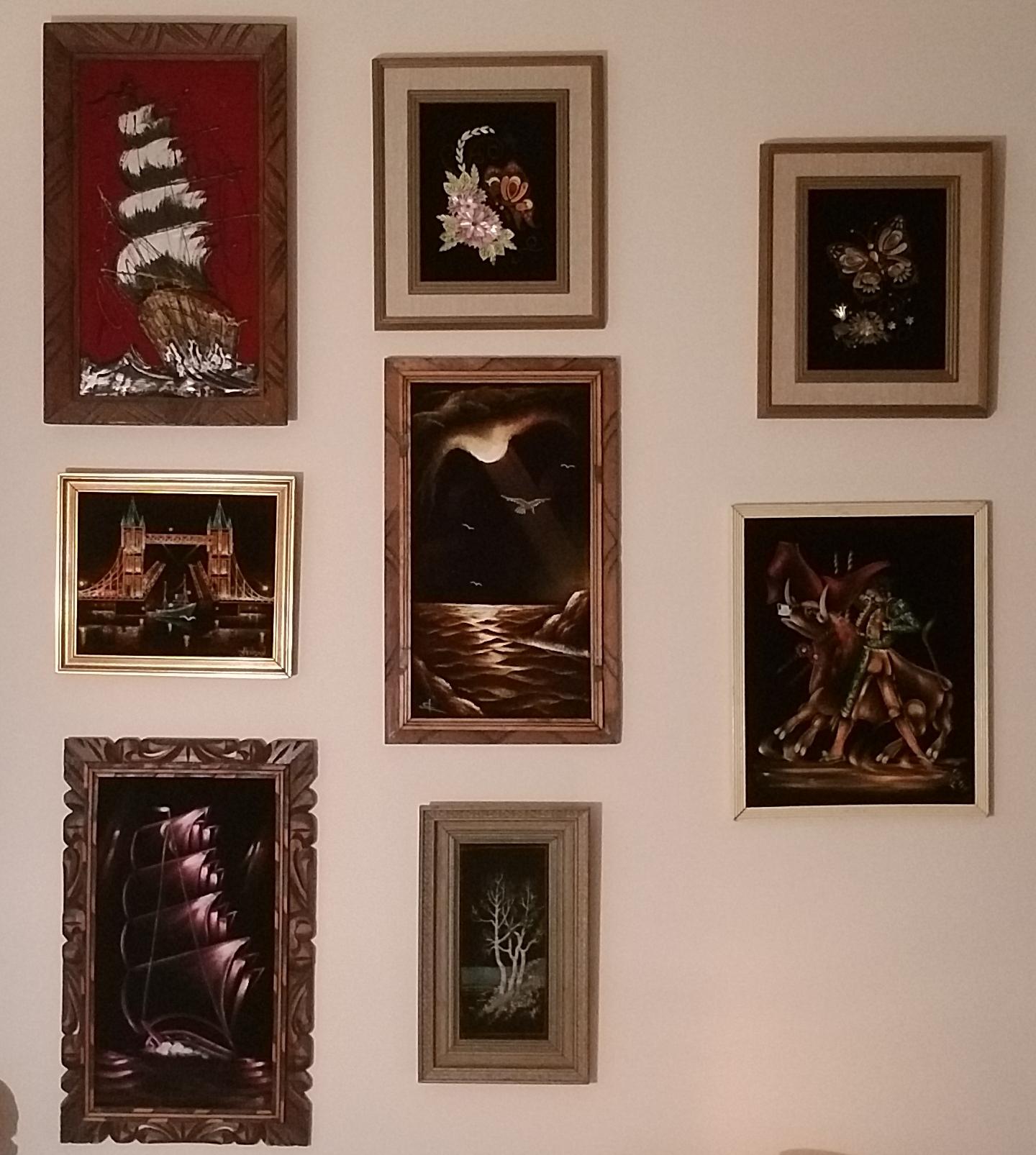 My Velvet Painting Collection All Thrifted! r/ThriftStoreHauls