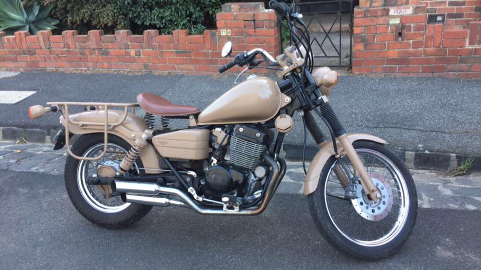 My beautiful army styled 1999 honda rebel 250 : r/hondarebel