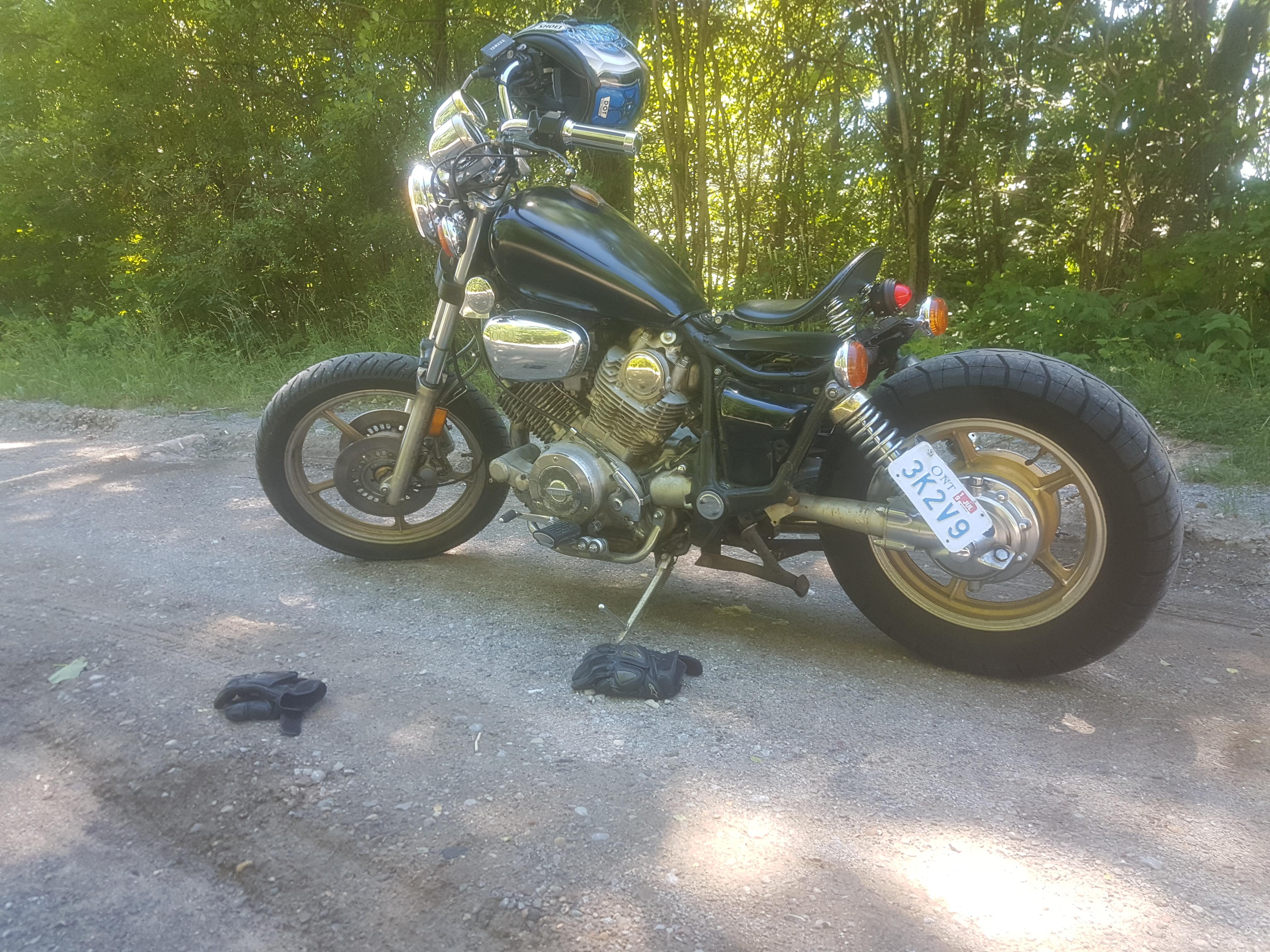 My 84 Yamaha Virago 1000 bobbled Bobbers