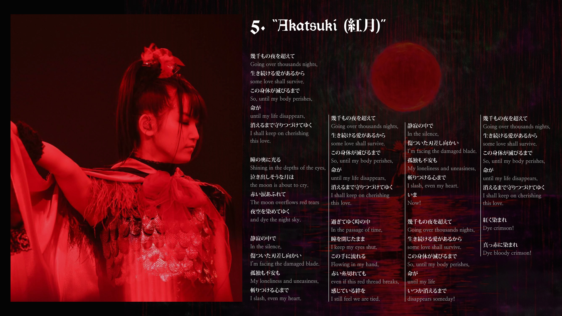 Translated in English wallpapers of "BABYMETAL" 1st album