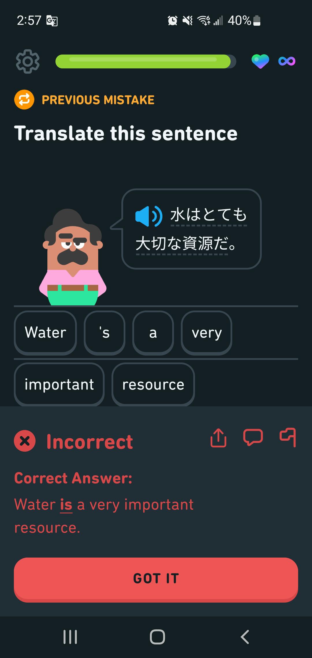 Am I technically right or not? r/duolingo