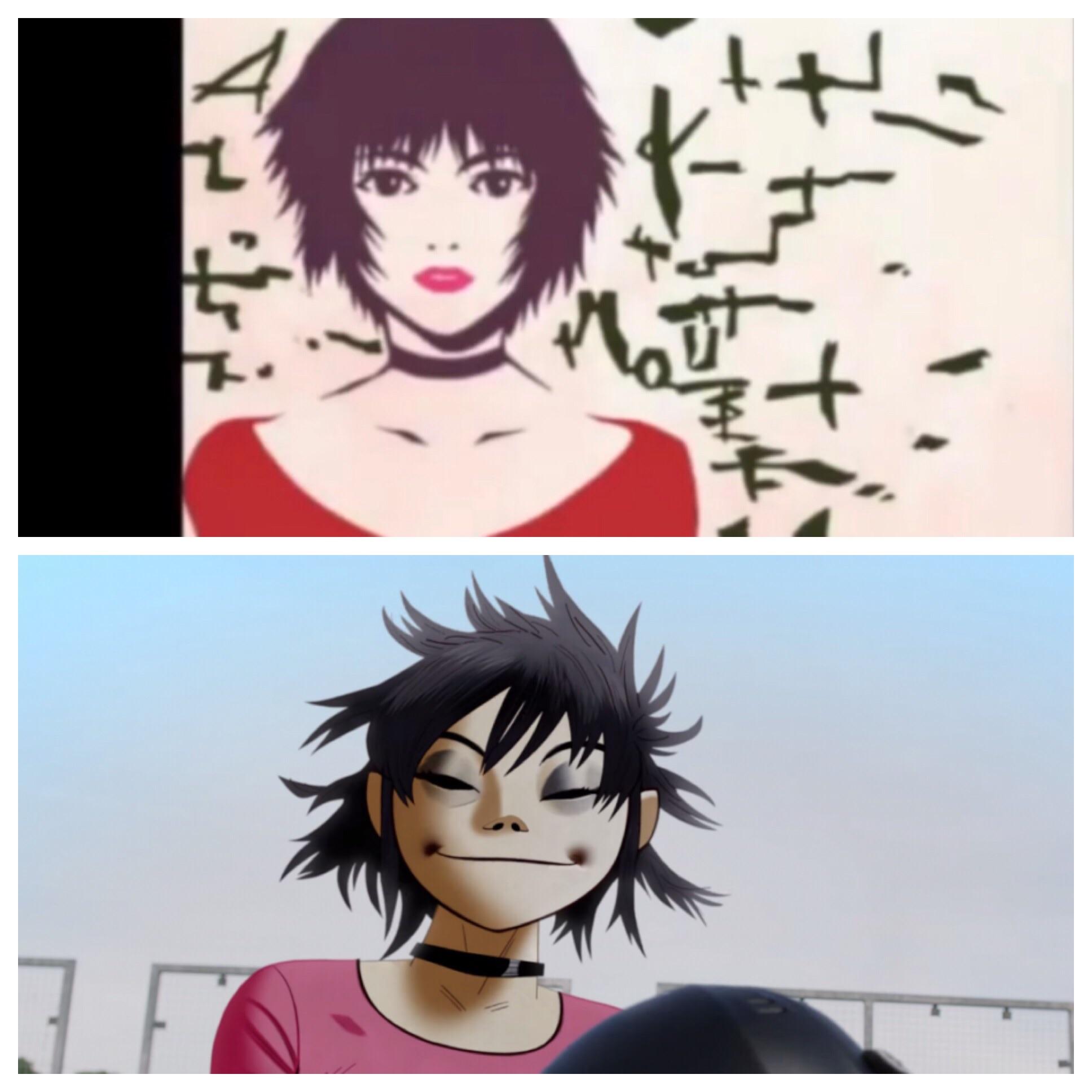 This art from the anime ”Mouse”’s theme looks a lot like