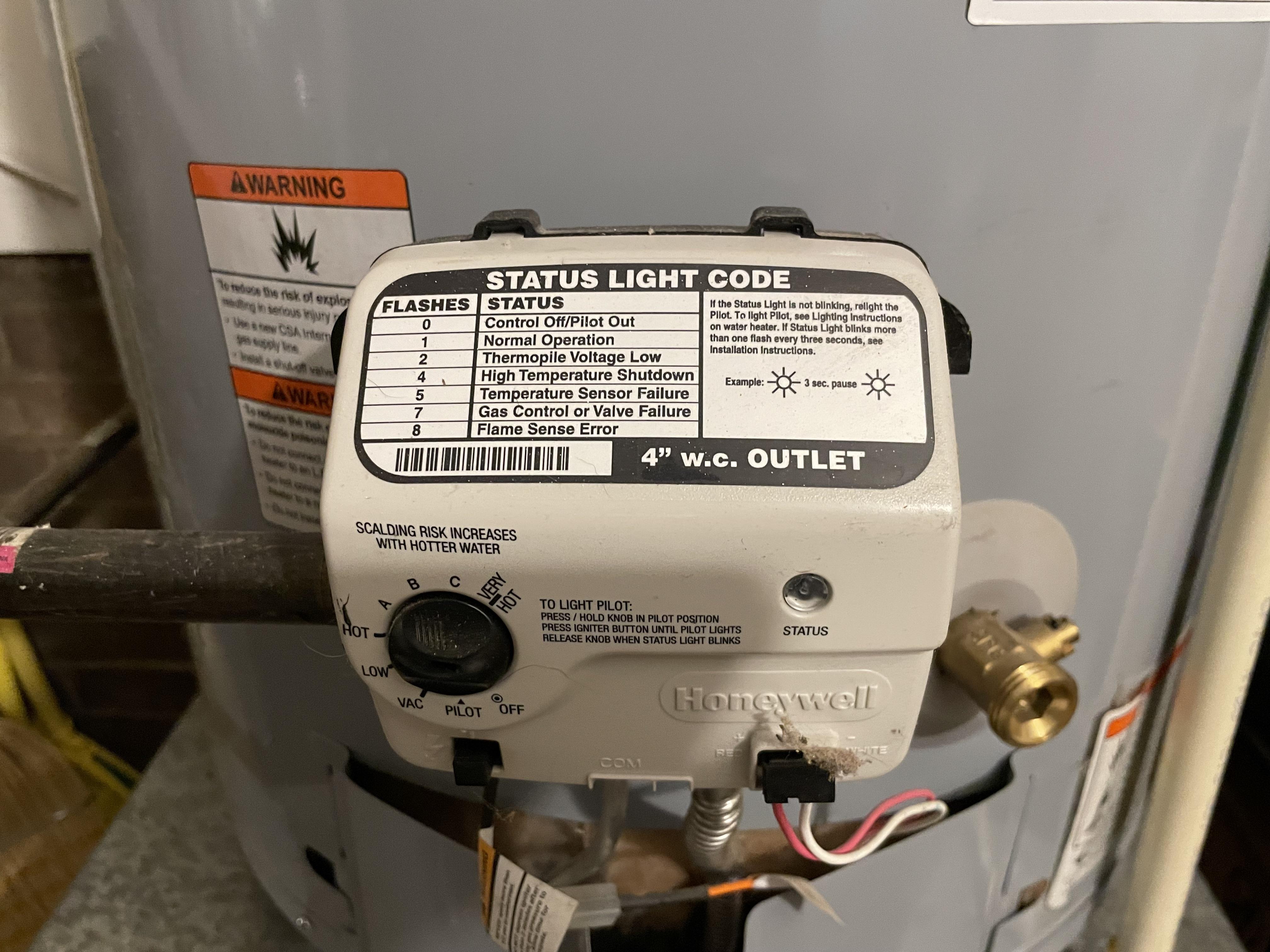 Lower Honeywell hot water switch r/Plumbing