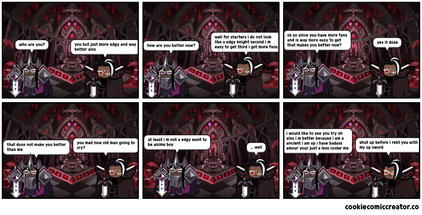 Dark Choco and dark Cacao get into a fight r/Cookierun