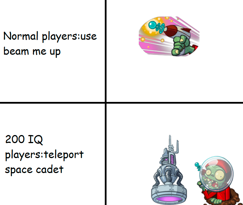 Actually 200 IQ players teleport teleportation zombies and then play
