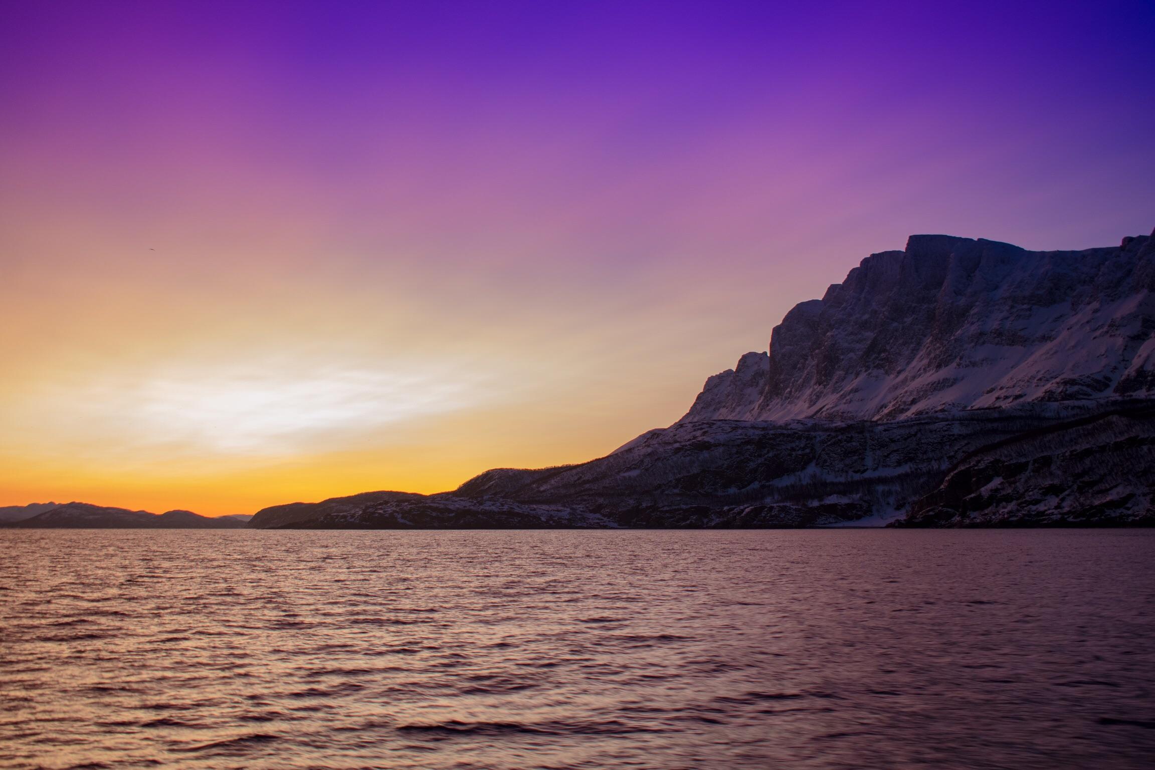 Twilight hours of Northern Norway. D3400. 1855mm kit lens, f5.0, 1/20