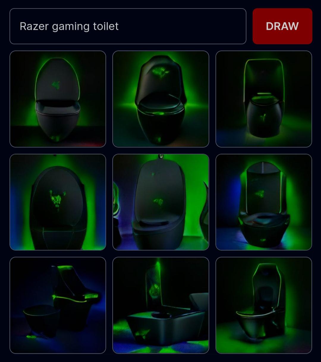 Razer gaming toilet r/weirddalle