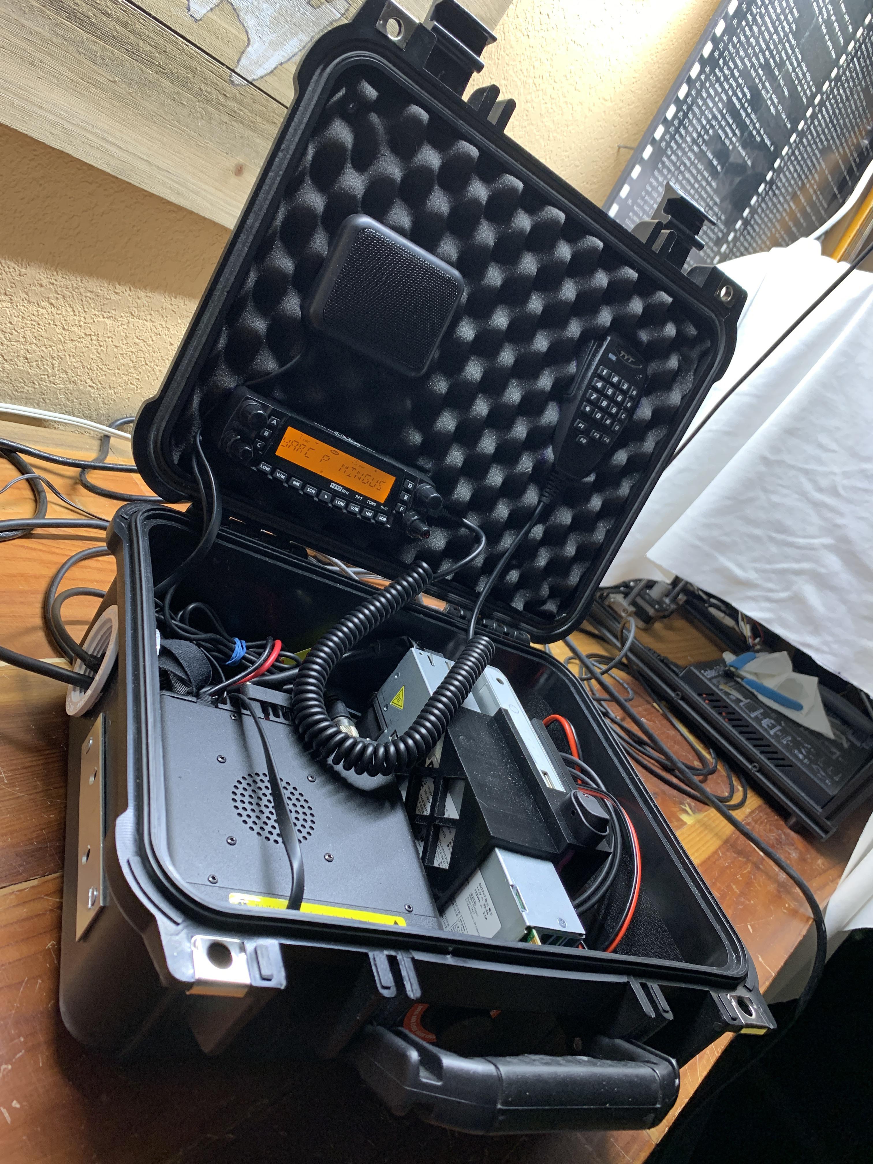 Just finished my pelican box build r/amateurradio