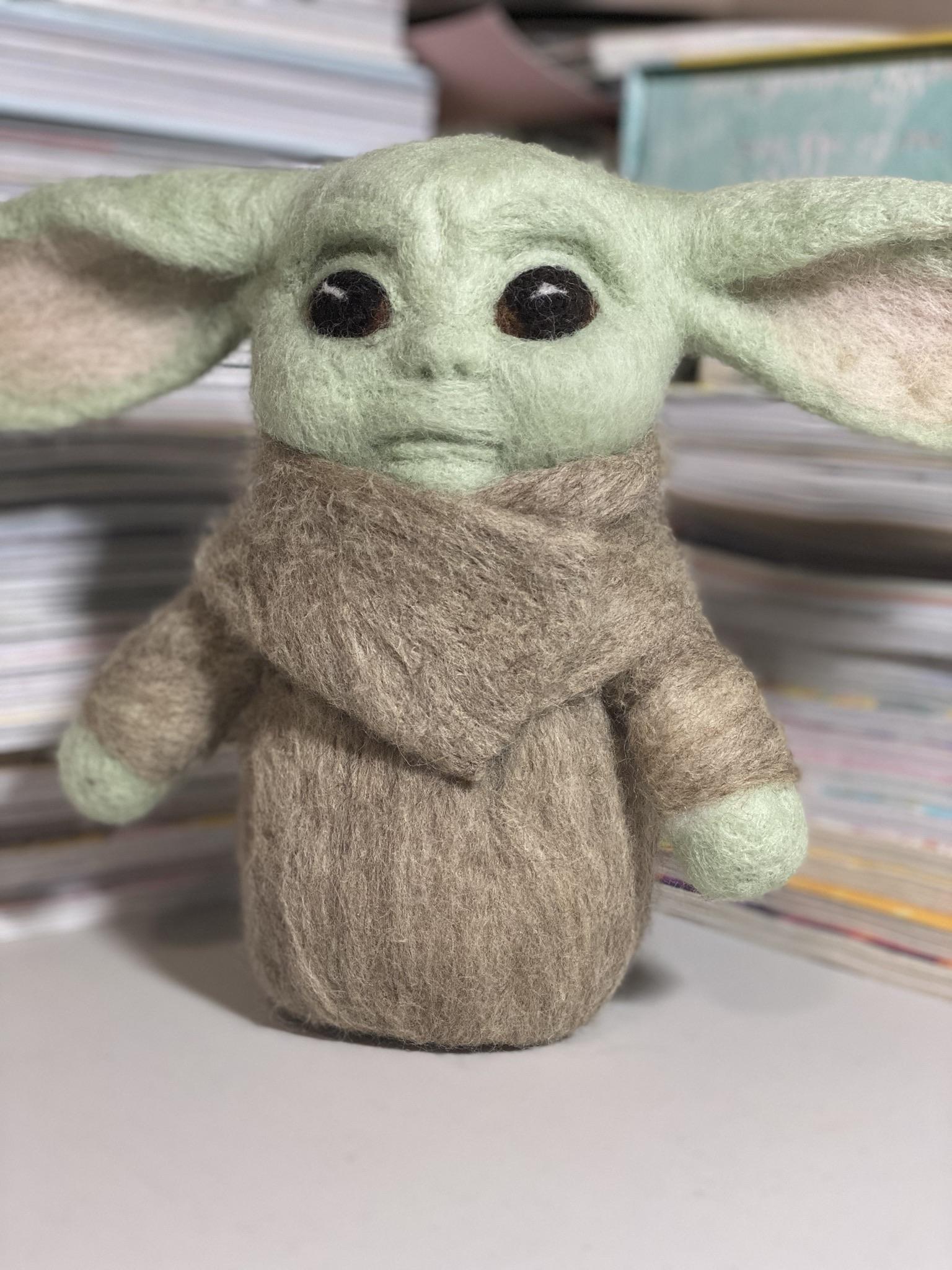 Needle felted Baby Yoda. r/BabyYoda