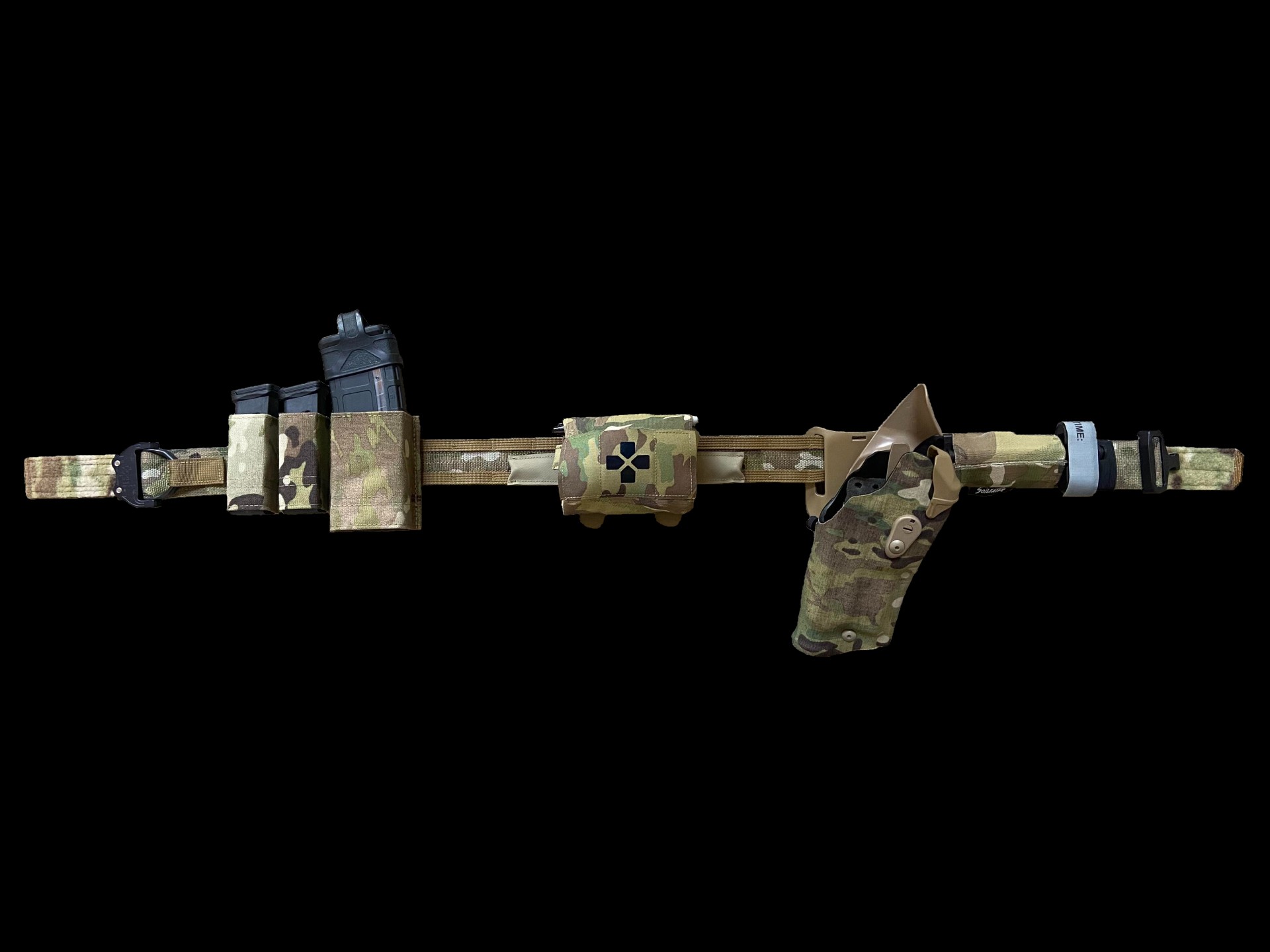 Blue Alpha Belt finally came in, it's finally complete! r/tacticalgear