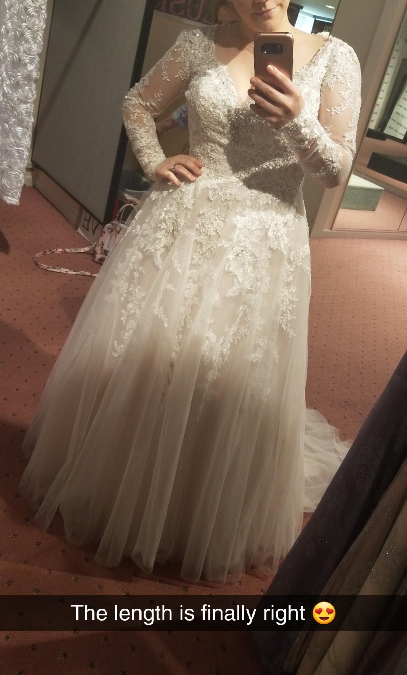 It is crazy what getting a dress taken up can do! r/weddingplanning