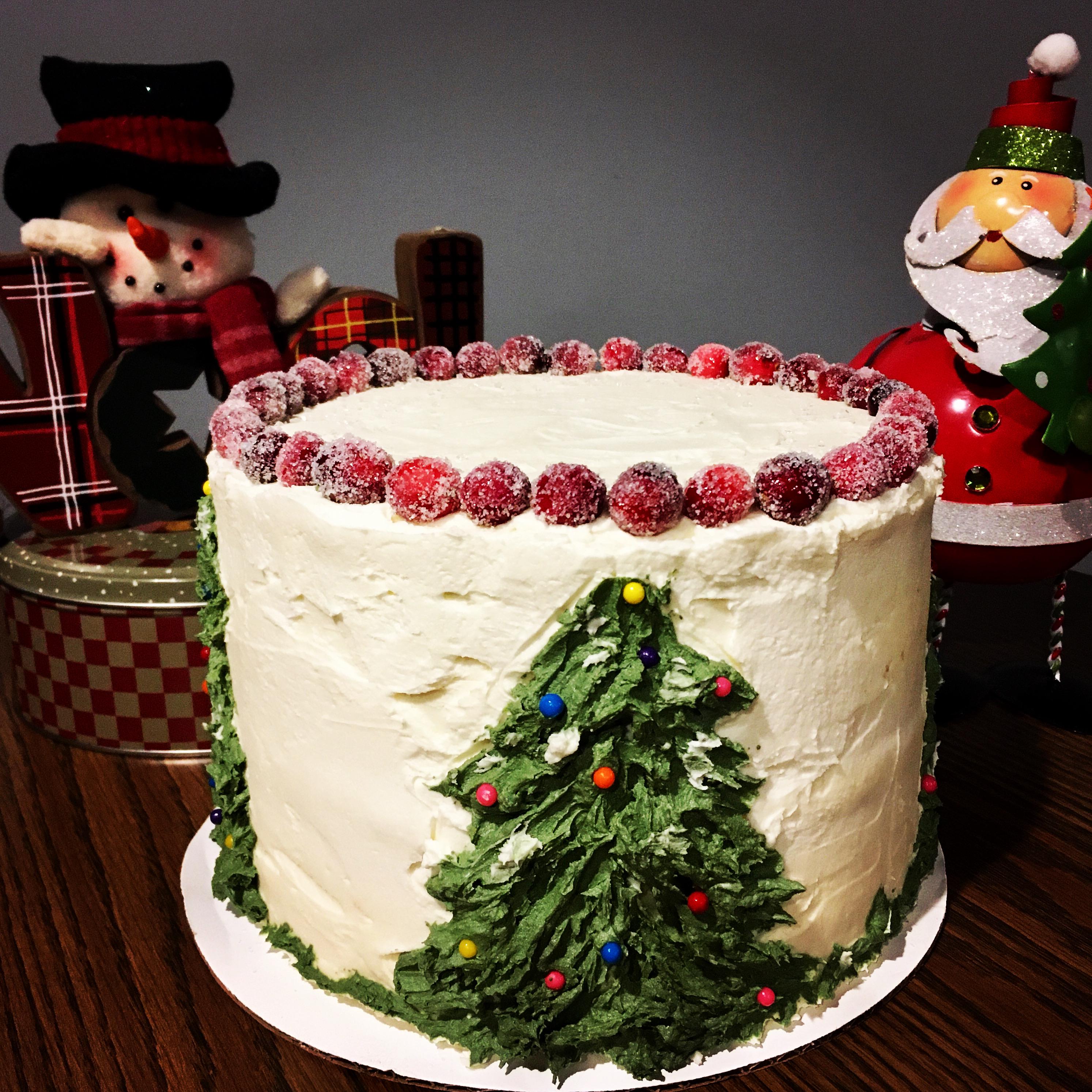 Fondant free cake for Christmas FondantHate