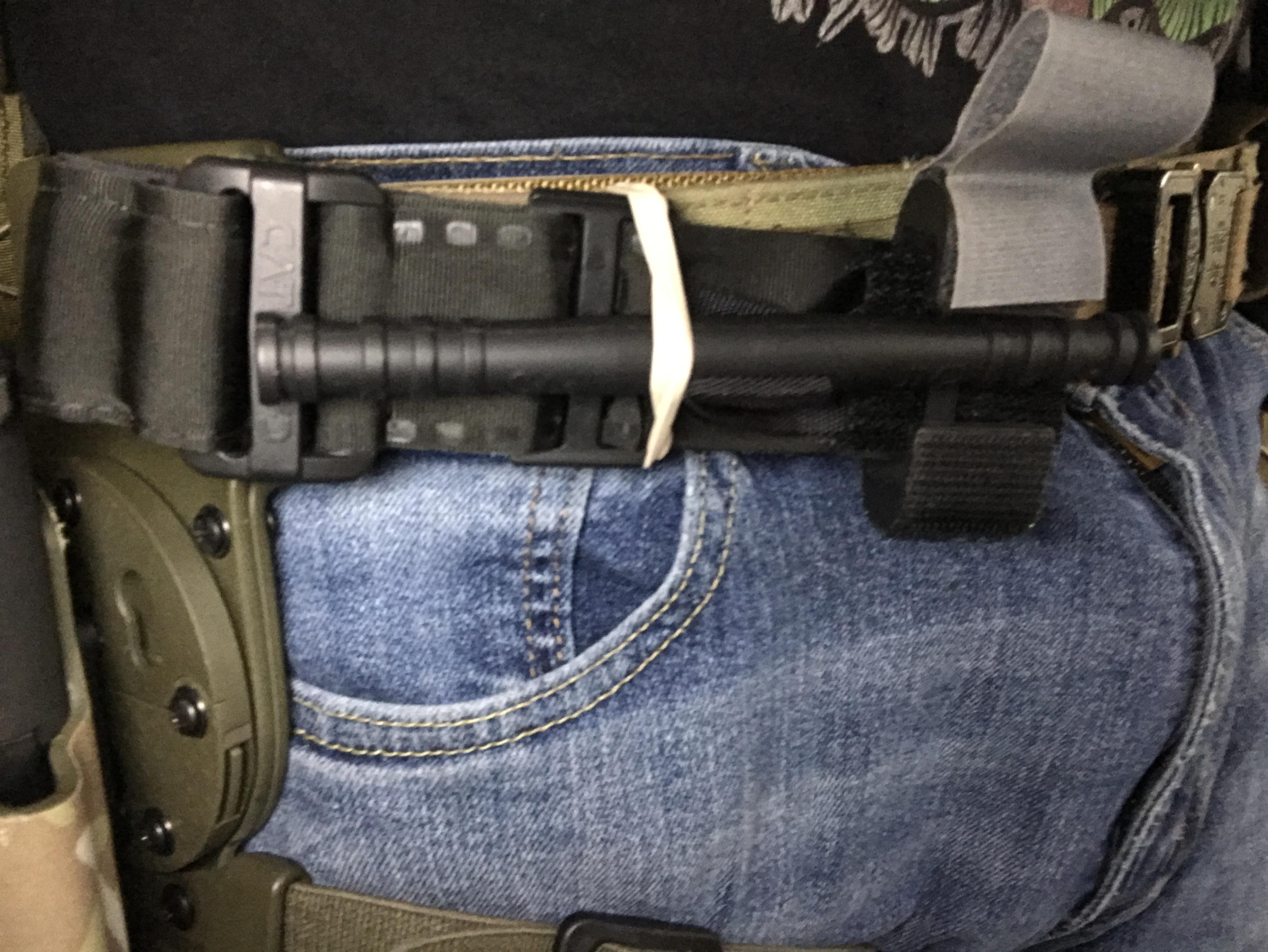 Any on a tourniquet holder or like a sleeve for my gun