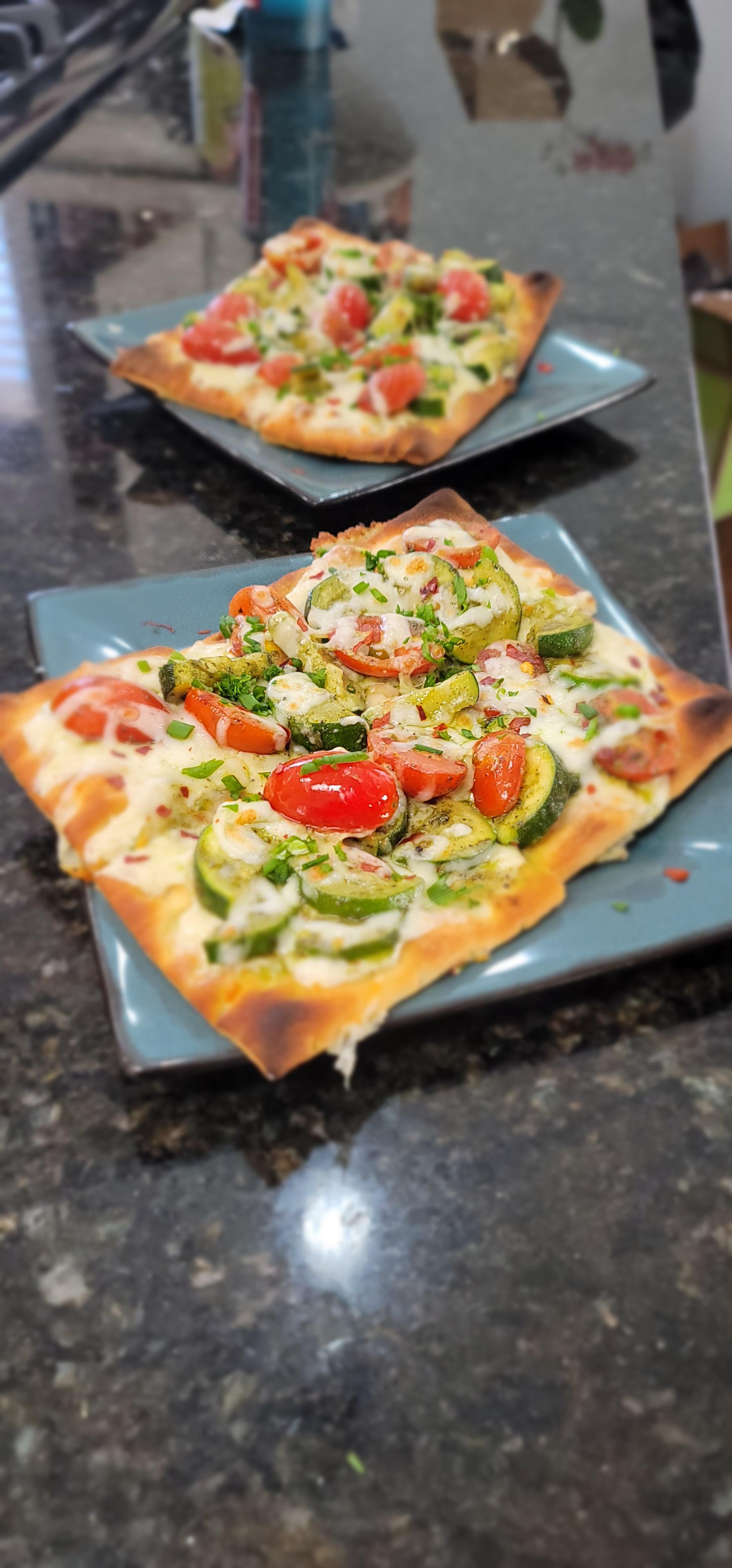 Roasted Garlic & Zucchini Flatbreads delicious. A top 10 hellofresh