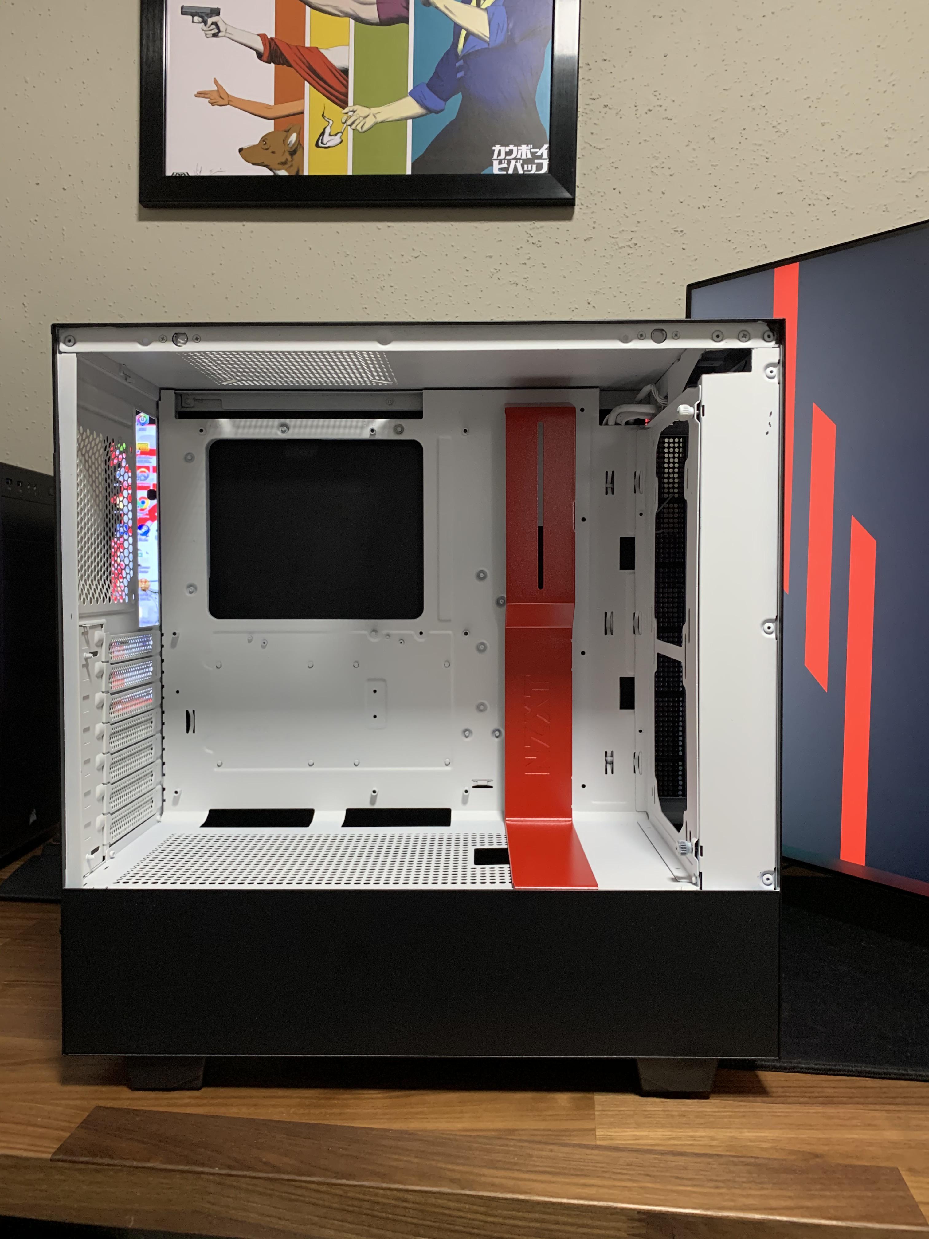 Just painted the inside of my black NZXT case. r/pcmasterrace