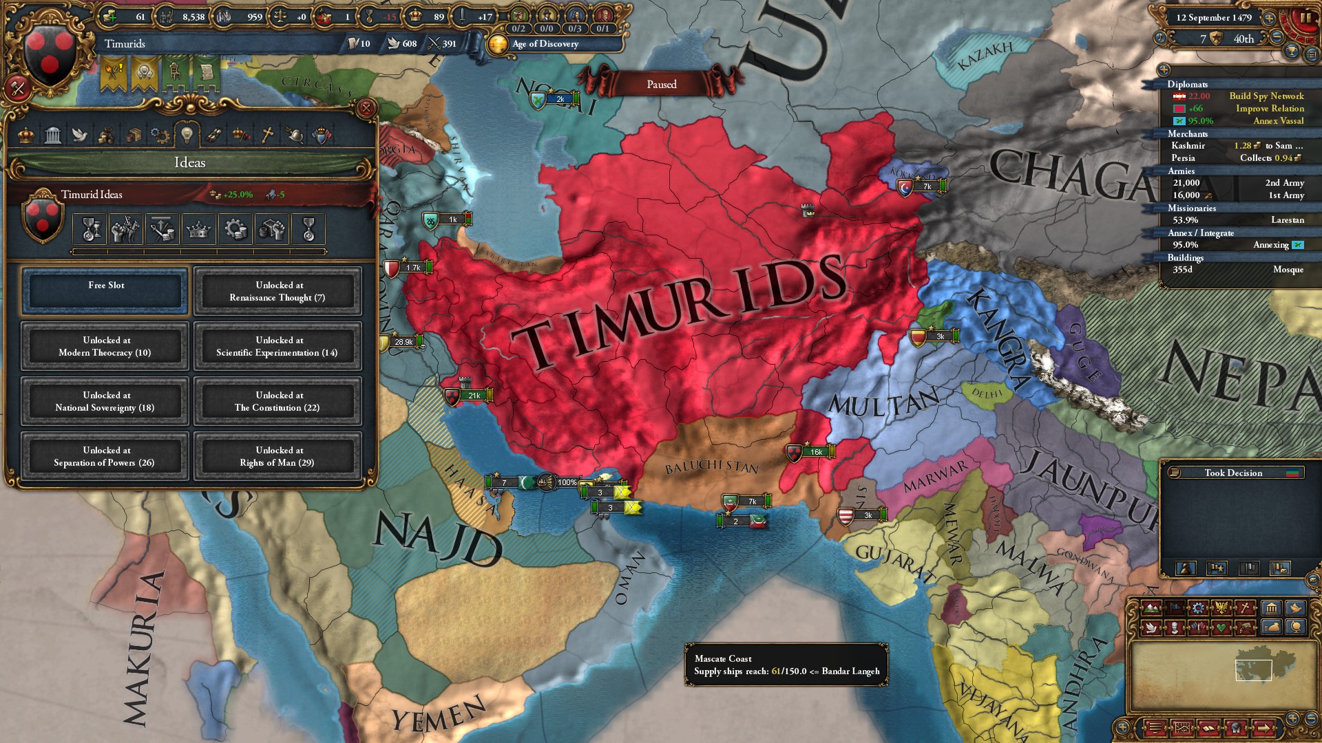 First Idea Set for Timurids? r/eu4