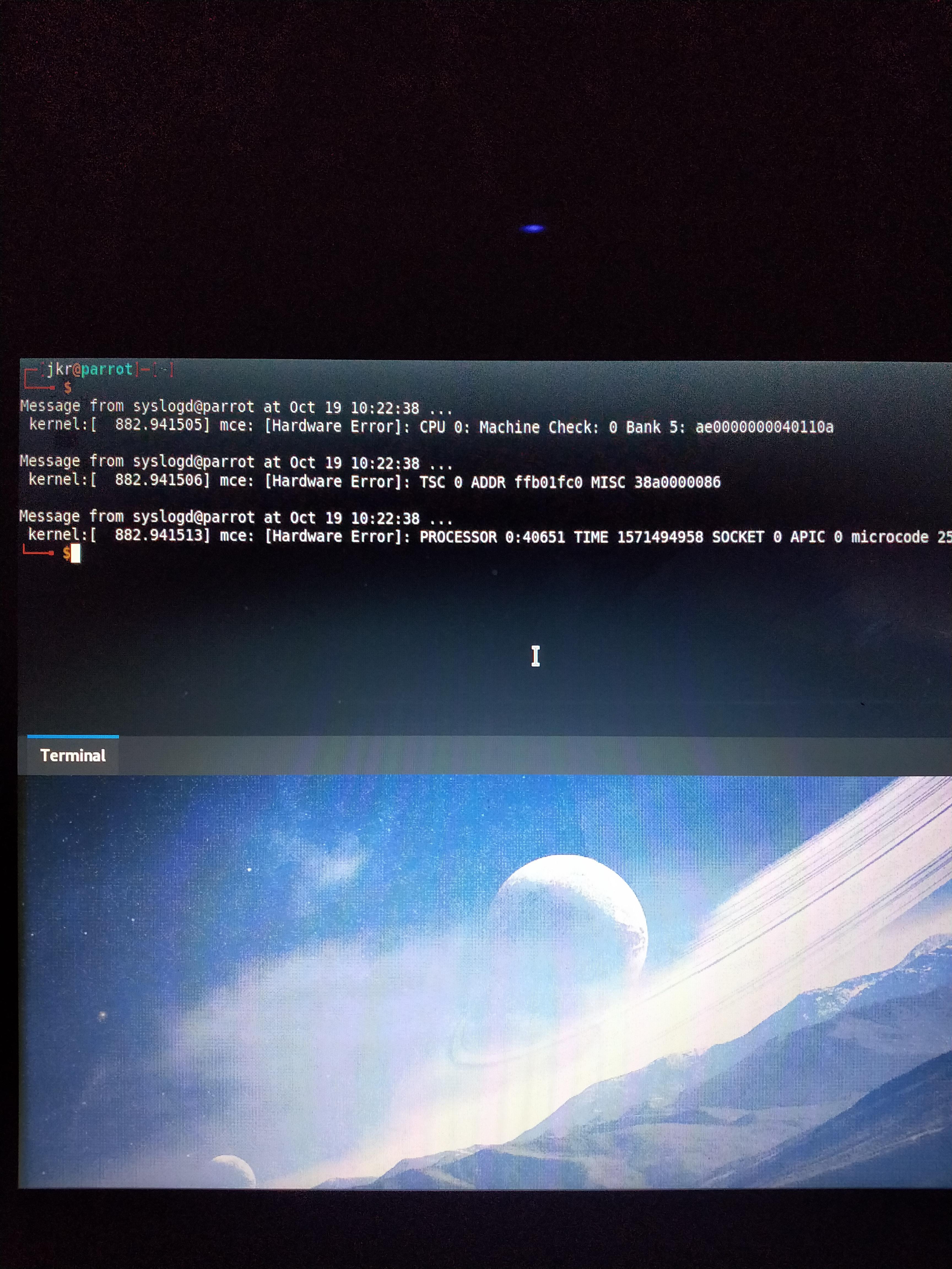 This message keeps popping up on my terminal...any idea what this is