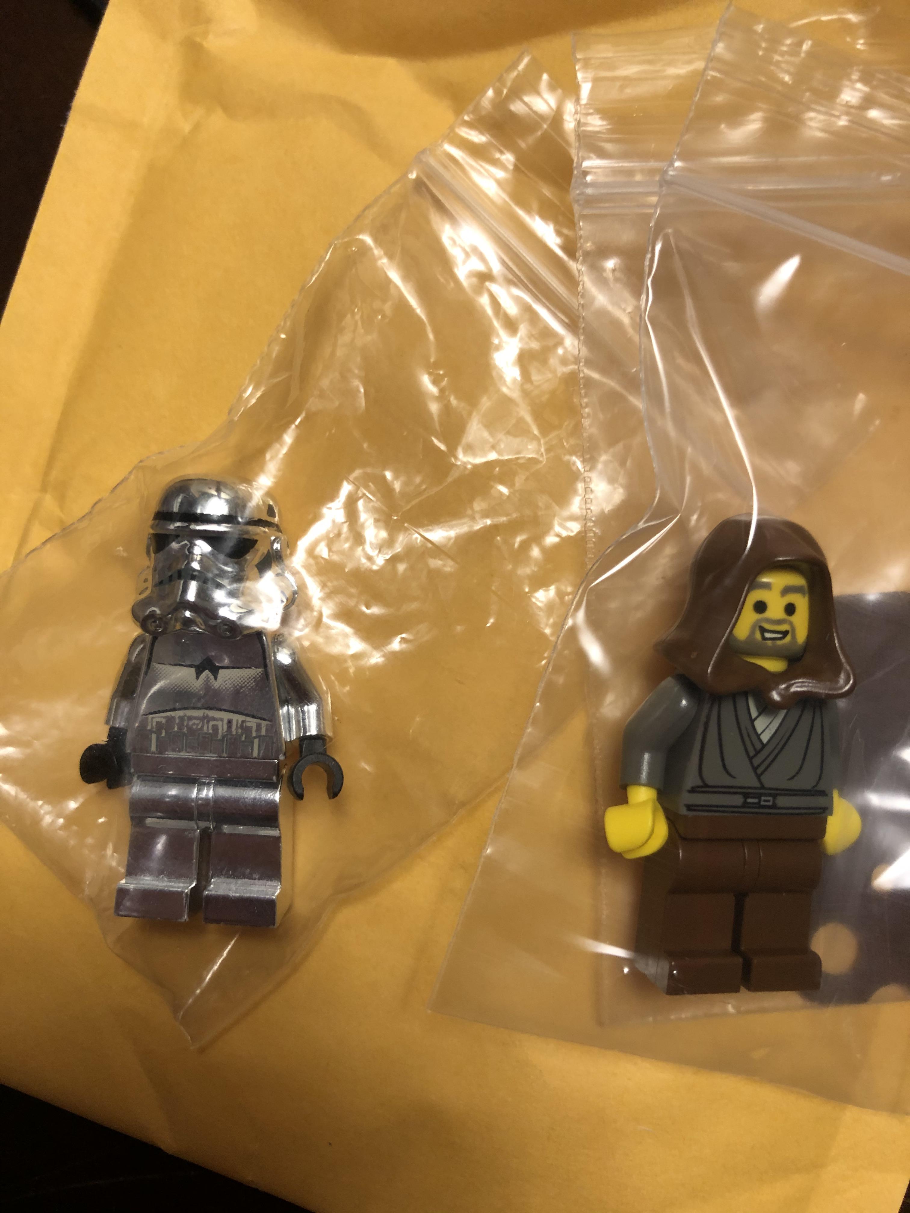 Did my first shopping through BrickLink and eBay. Got the chrome storm trooper for only 18 bucks