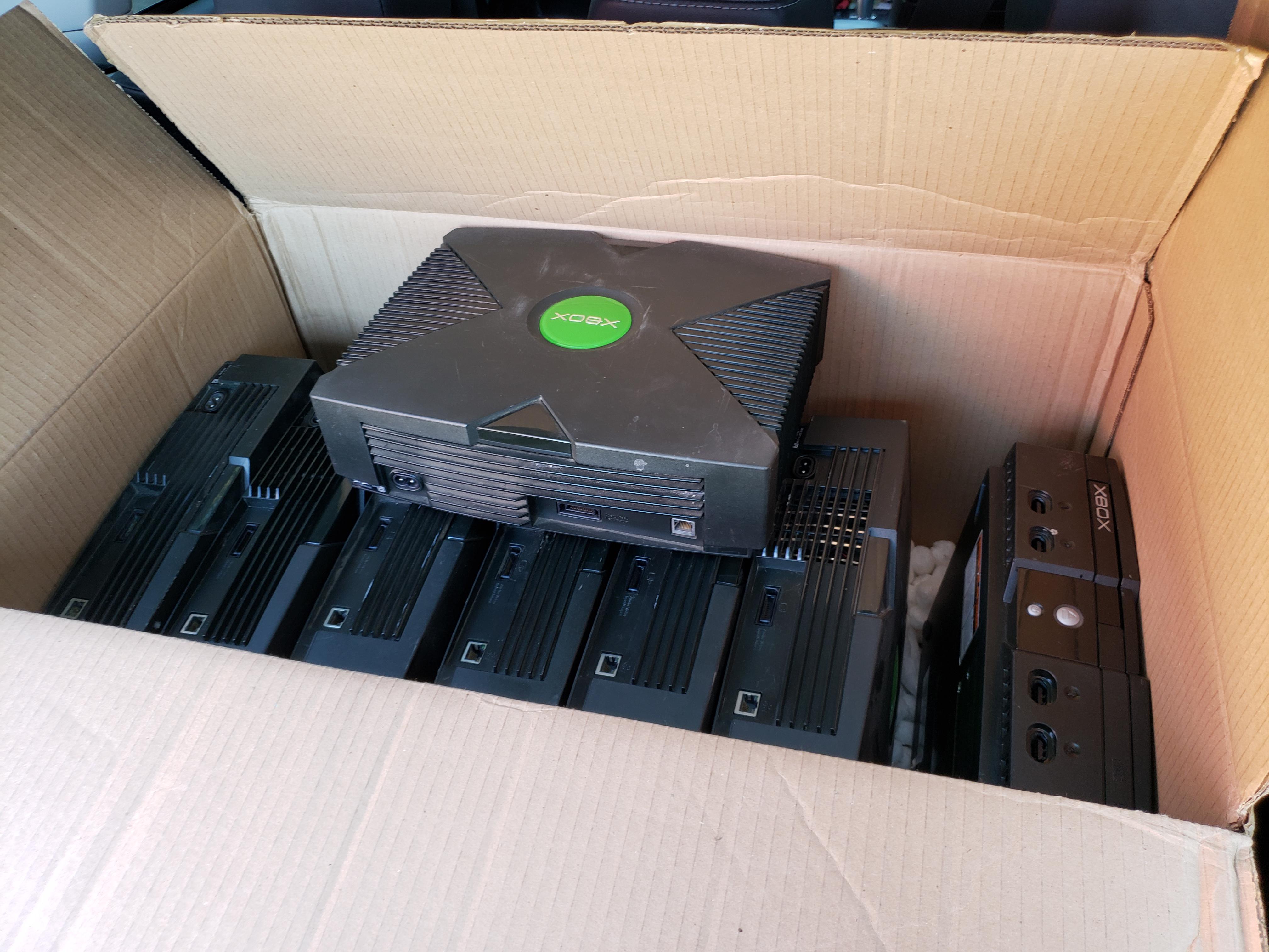Managed to get 8 broken xbox's from a shop for 8 each! r/originalxbox