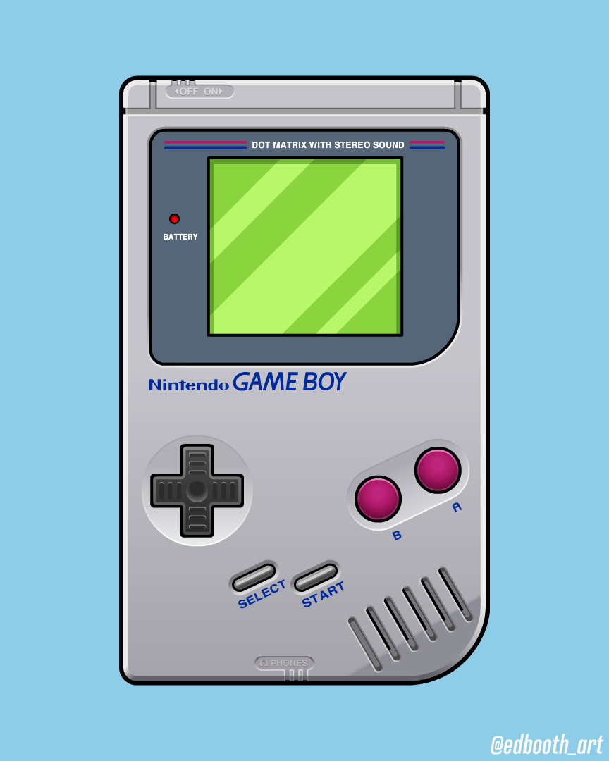 Game Boy vector illustration retrogaming