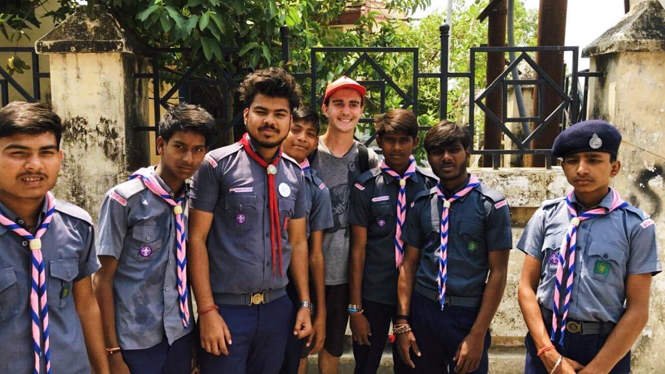 Met some Boy Scouts in Rishikesh, India today! r/BoyScouts